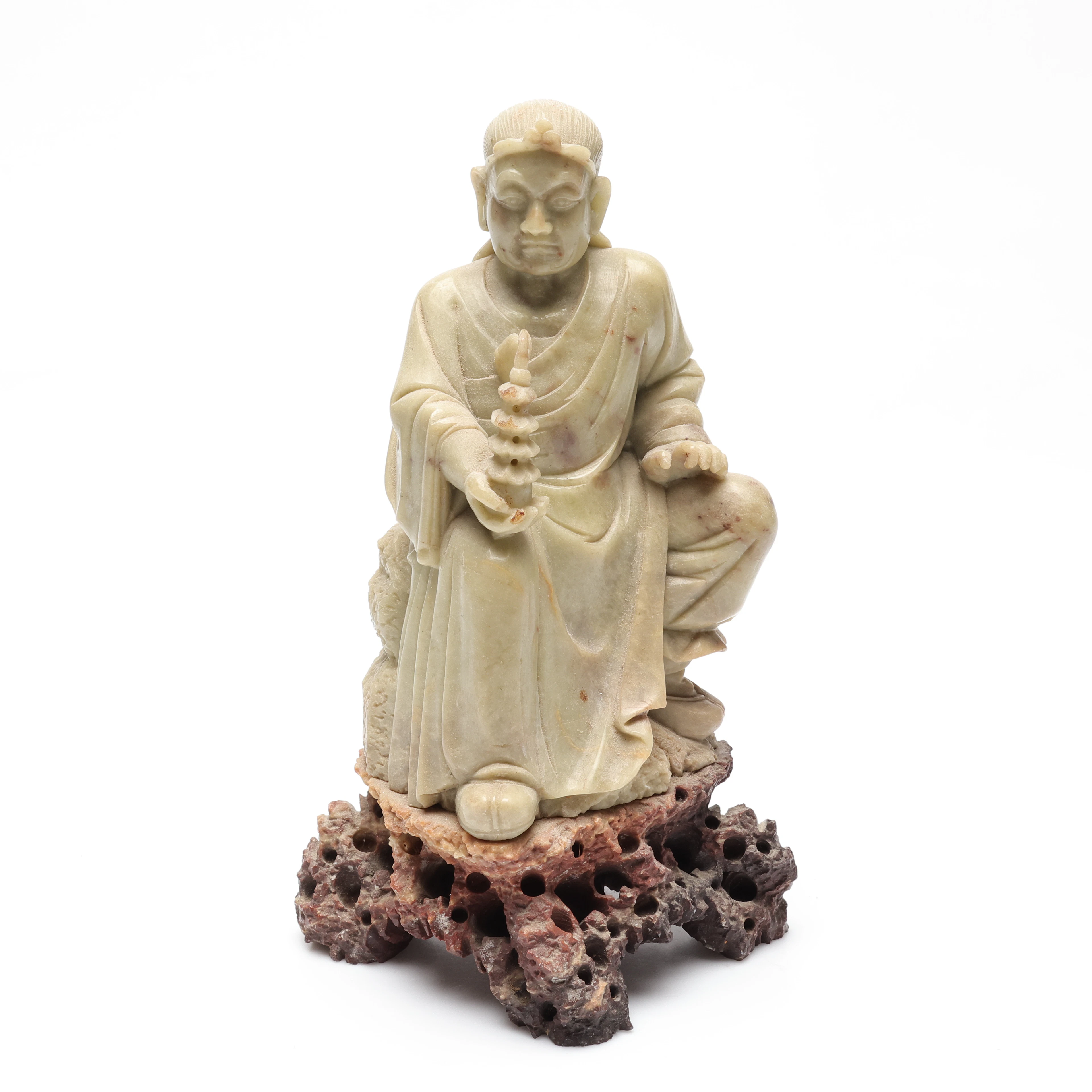 SKULPTUR, soapstone, Kina, 1900-tal.