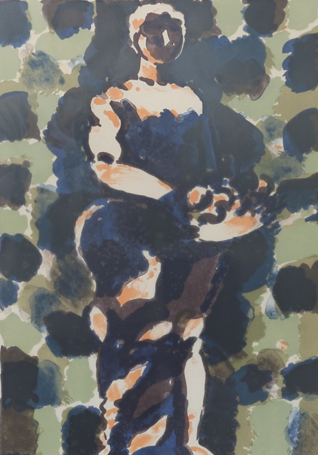 OLLE NYMAN. Abstrakt figur, litografi, signerad, numrerad 7/325 samt