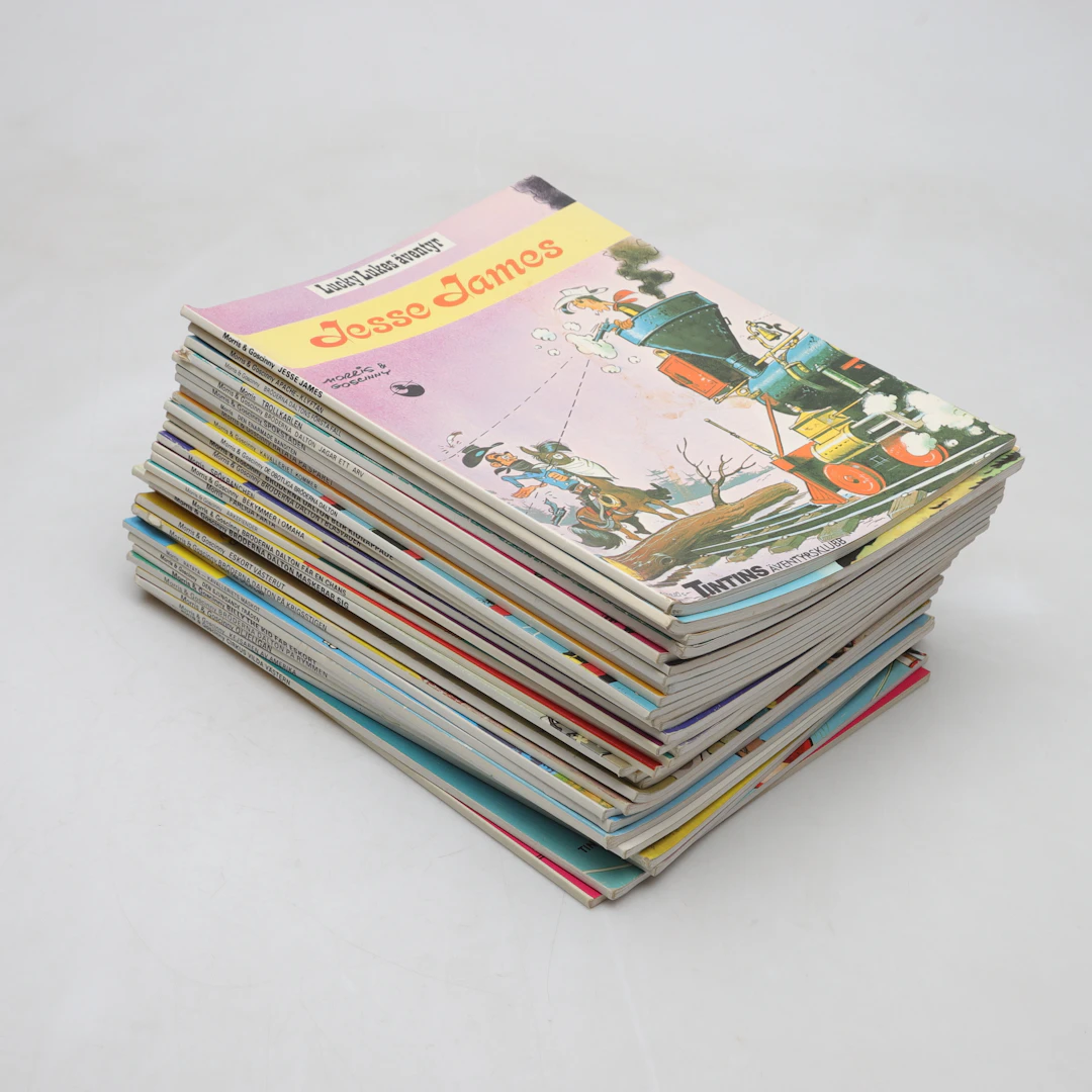 SERIEMAGASIN, 31 st, parti, Lucky Lukes Äventyr, Bonniers, Nordisk