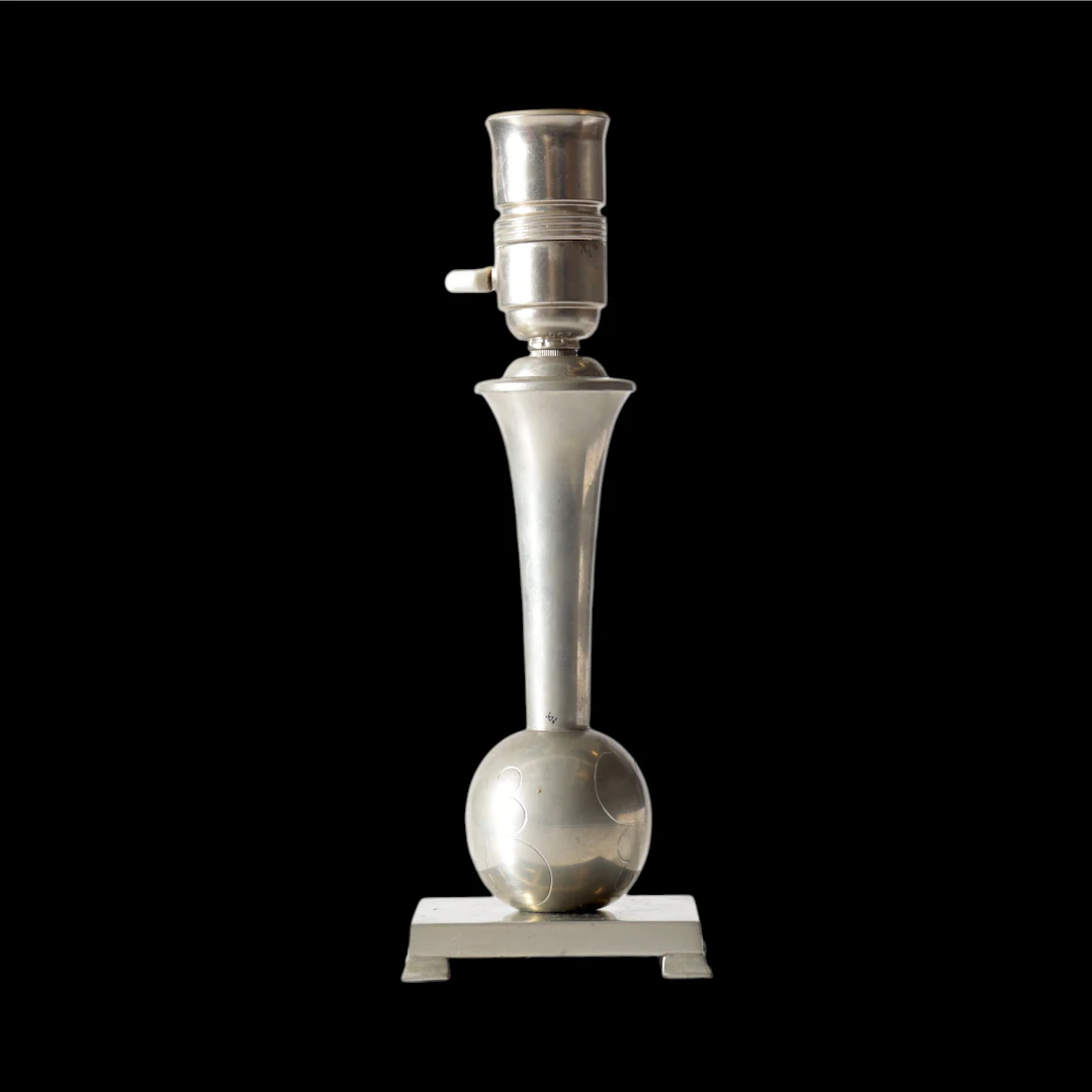BORDSLAMPA, tenn, Swedish Grace, Guldsmedsaktiebolaget, Srockholm, 1933.