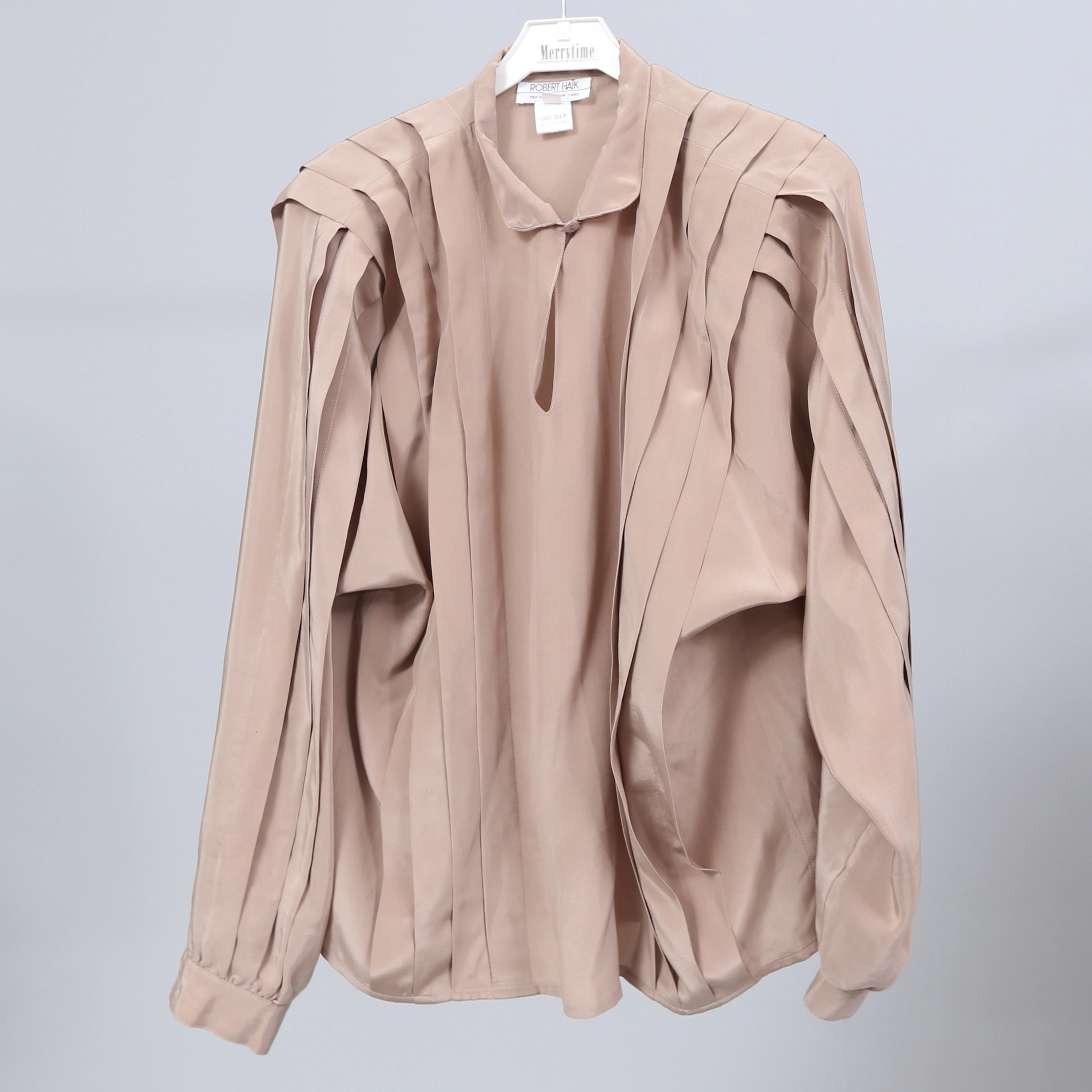 BLUS, dam, vintage, siden, Robert Haik.