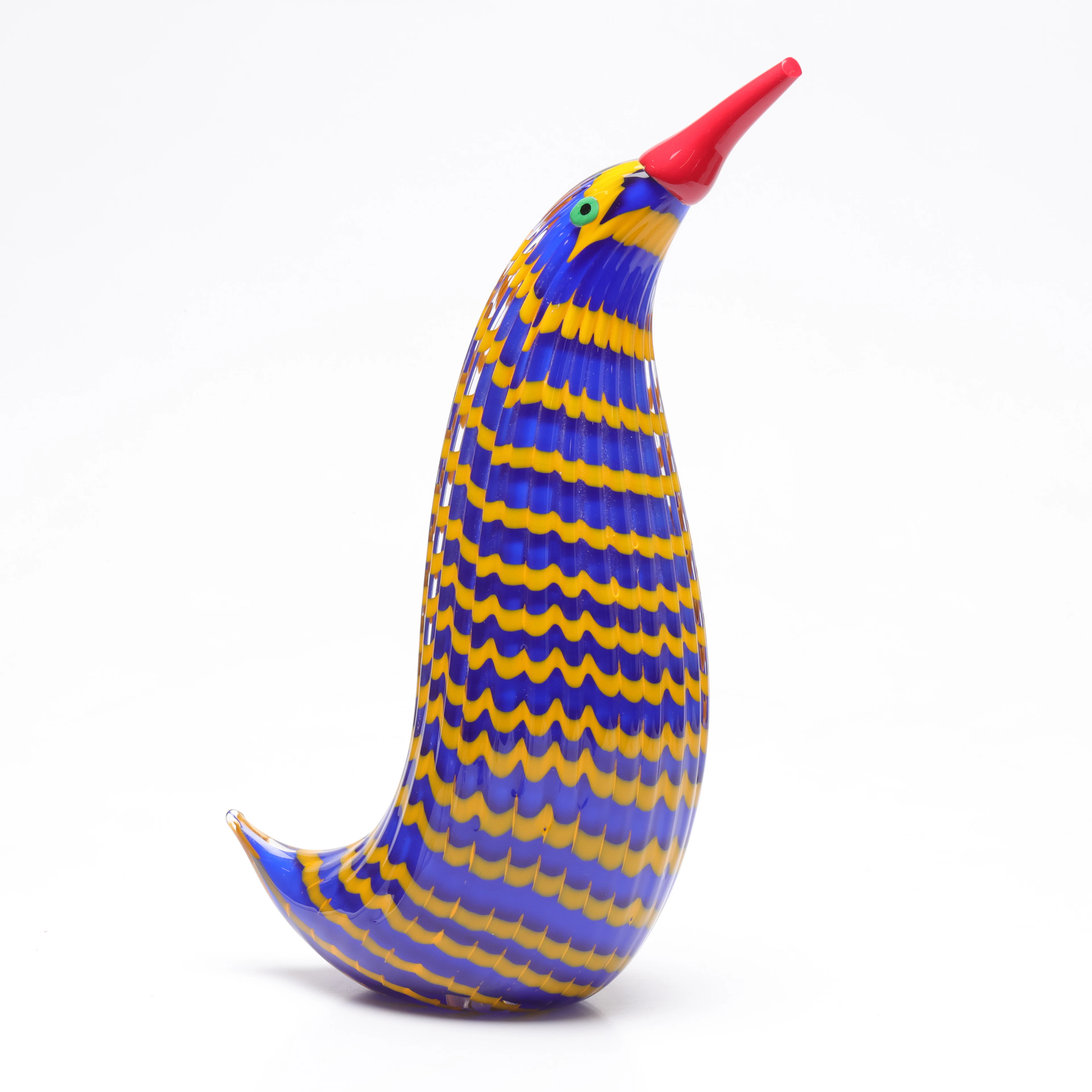 BERIT JOHANSSON. Skulptur, glas, i form av fågel, signerad Berit Johansson