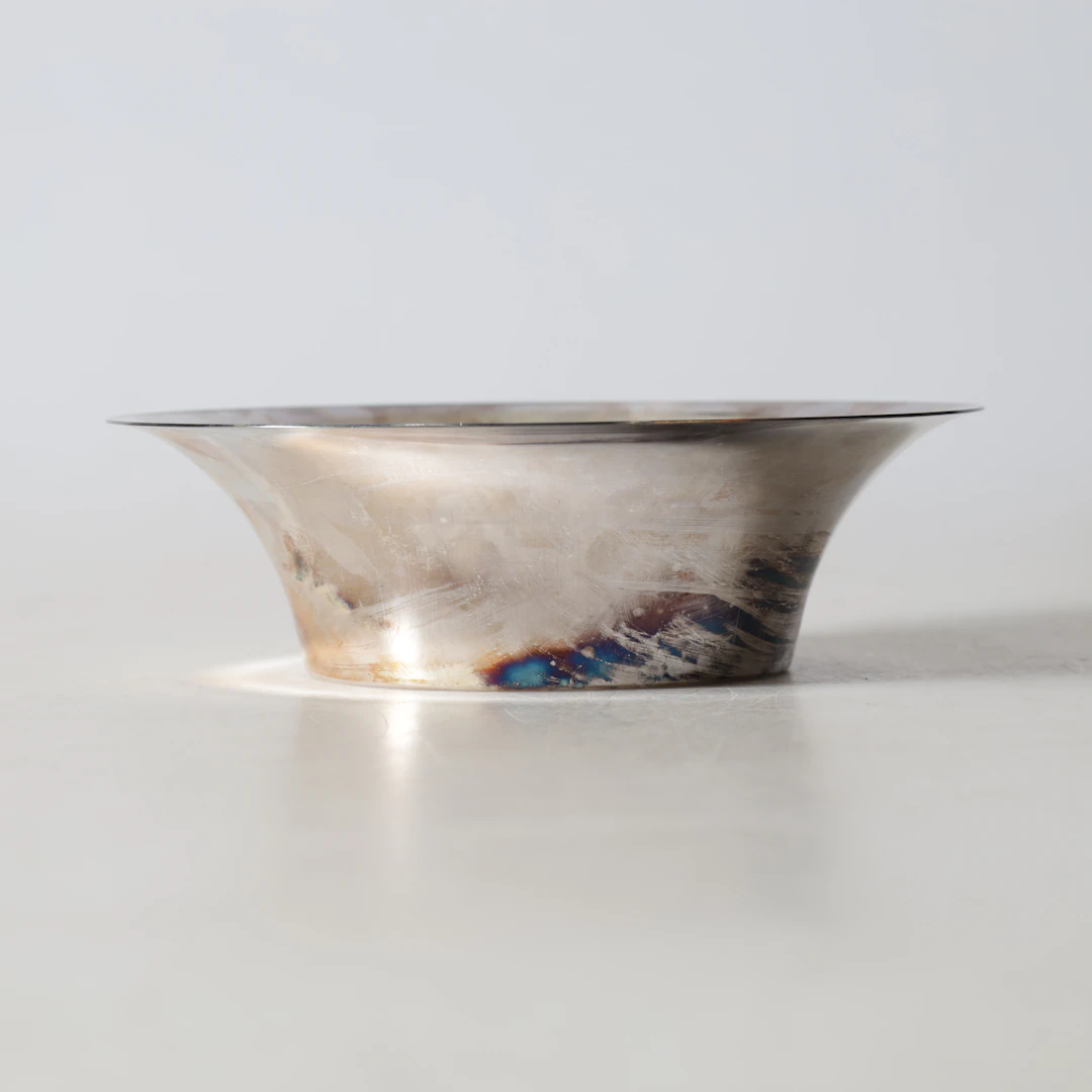 ANNA-STINA ÅBERG. skål, nysilver, Nyköping, 1900-talets senare del.