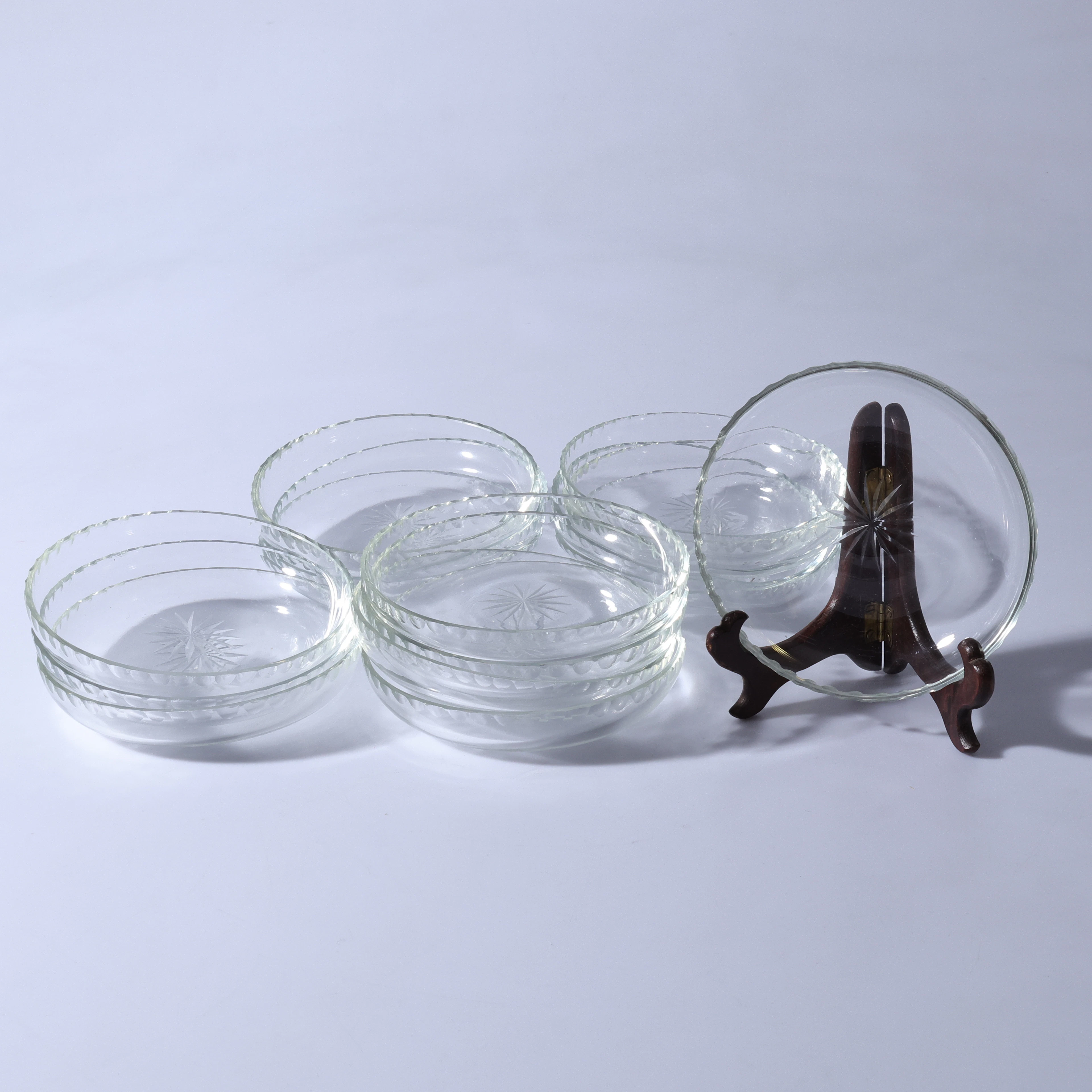 FAT/SKÅLAR, glas, 15 st, 1900-tal.