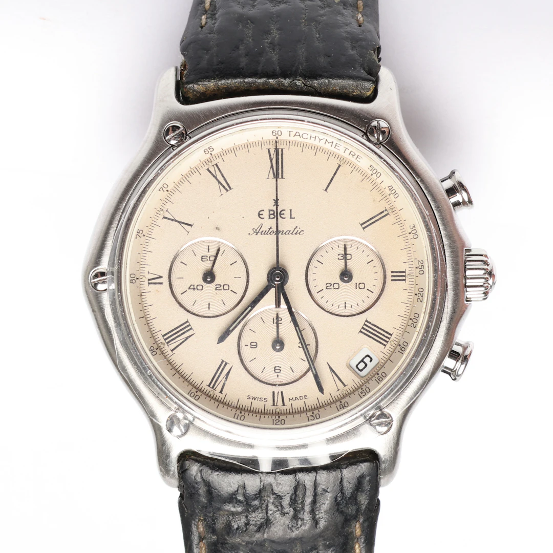 ARMBANDSUR, Ebel 1911 Chronograph, automatisk, 38mm, 1990-tal.