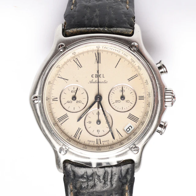 ARMBANDSUR, Ebel 1911 Chronograph, automatisk, 38mm, 1990-tal.