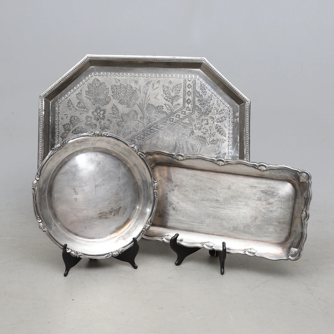 BRICKOR, 3 st, nysilver, 1900-talets första hälft.