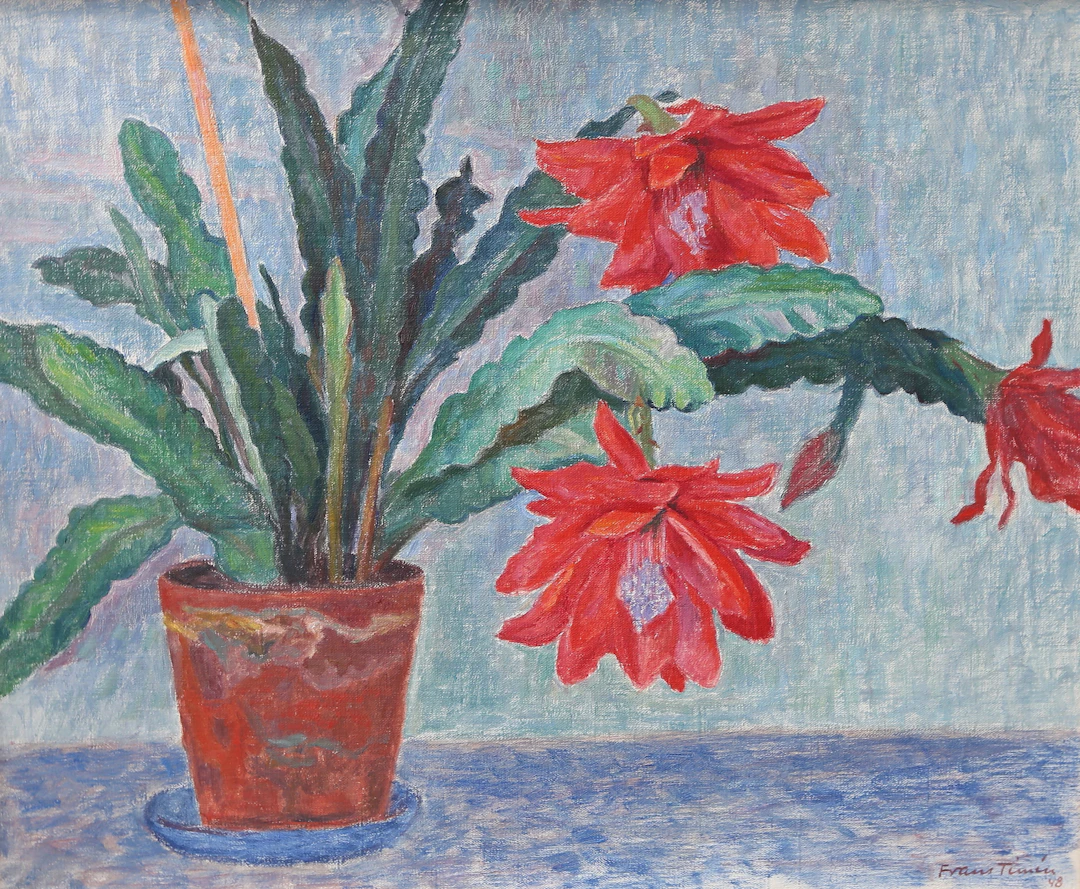 FRANS TIMÉN (1883-1968). stilleben, olja på duk, signerad och daterad 48.