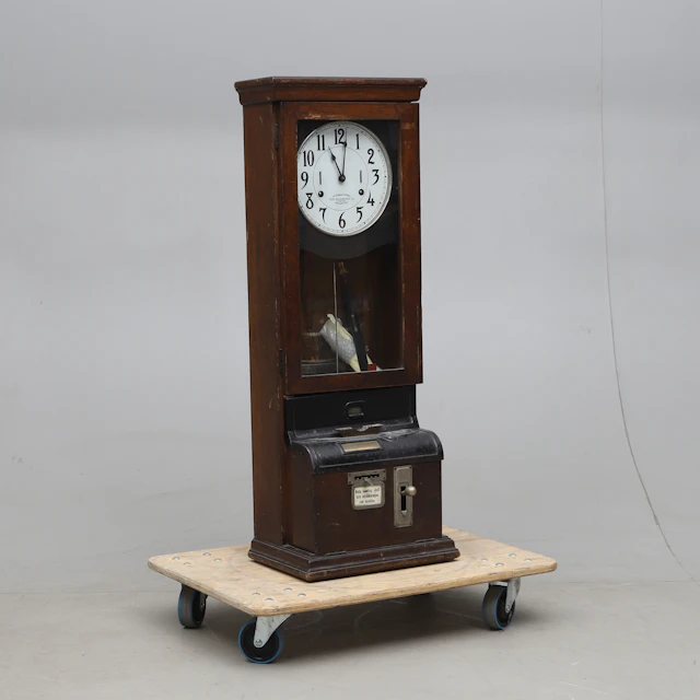 STÄMPELKLOCKA, International Time Recording Co, USA, 1900-talets första hälft.
