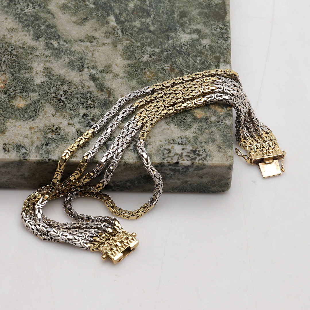 ARMBAND, 18k guld, kejsarlänk, totalvikt ca 53,8 g.