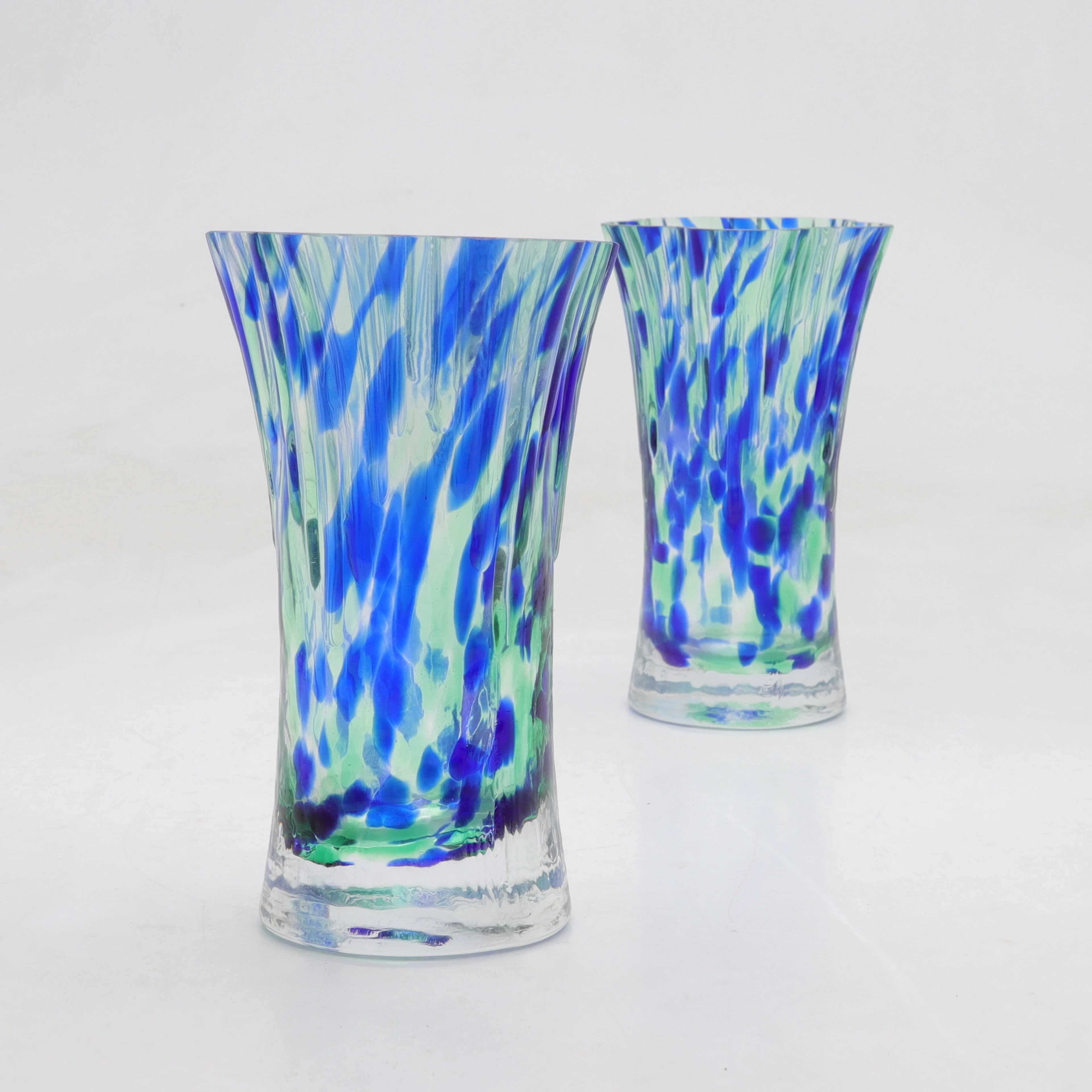 RENATE STOCK. vaser, 2 st, glas, Sea Glasbruk, Sverige, 1900-talets