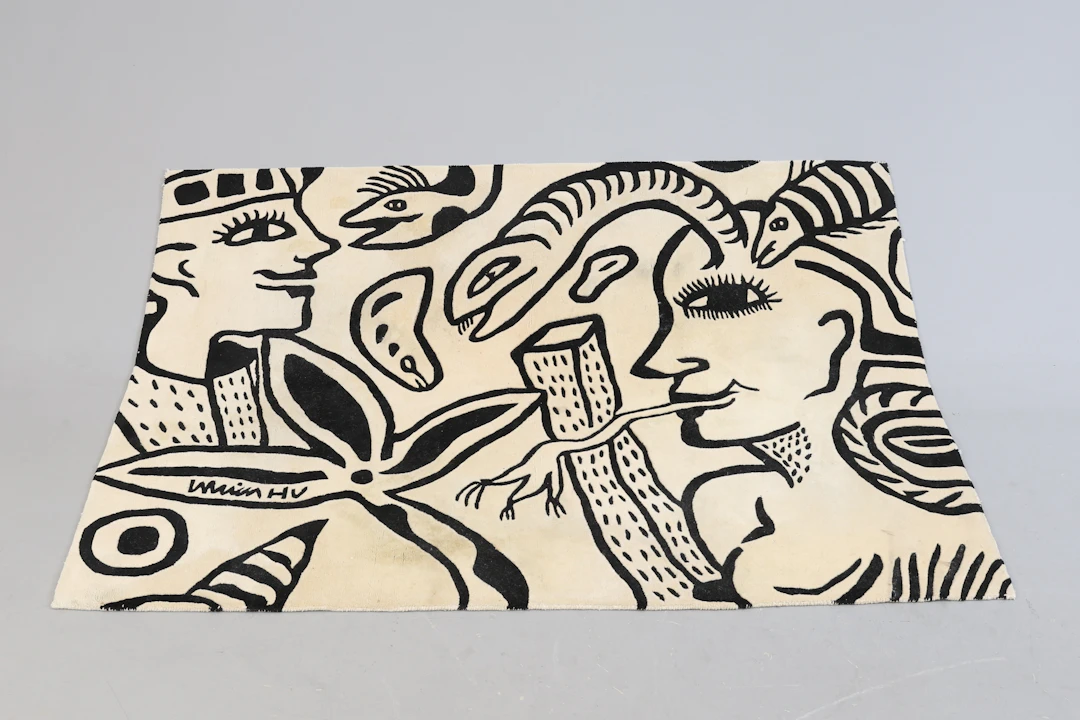 ULRICA HYDMAN-VALLIEN. matta, ull, "Esperanto". Ca 230x160 cm.
