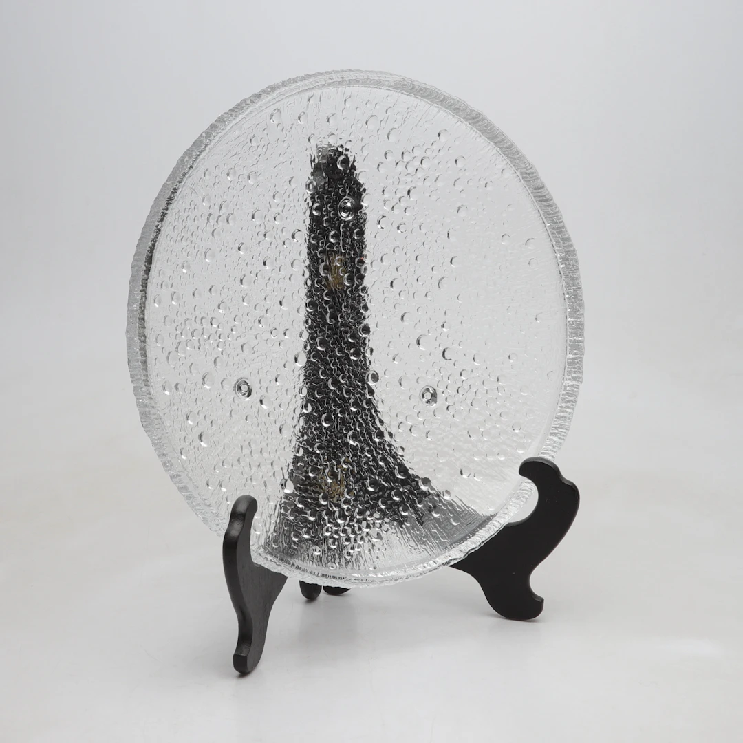 TAPIO WIRKKALA. Skålfat, glas, "Ultima Thule", Iittala, Finland.