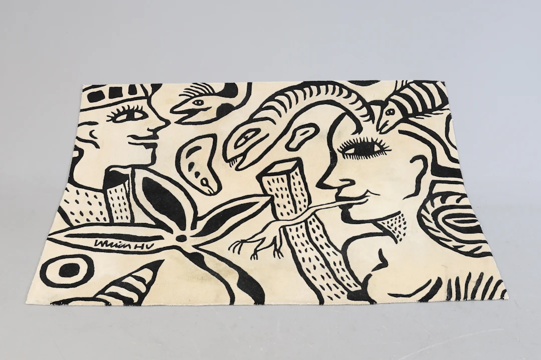 ULRICA HYDMAN-VALLIEN. matta, ull, "Esperanto". Ca 230x160 cm.