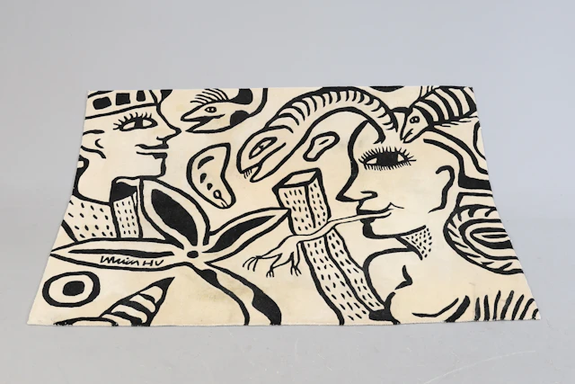 ULRICA HYDMAN-VALLIEN. matta, ull, "Esperanto". Ca 230x160 cm.