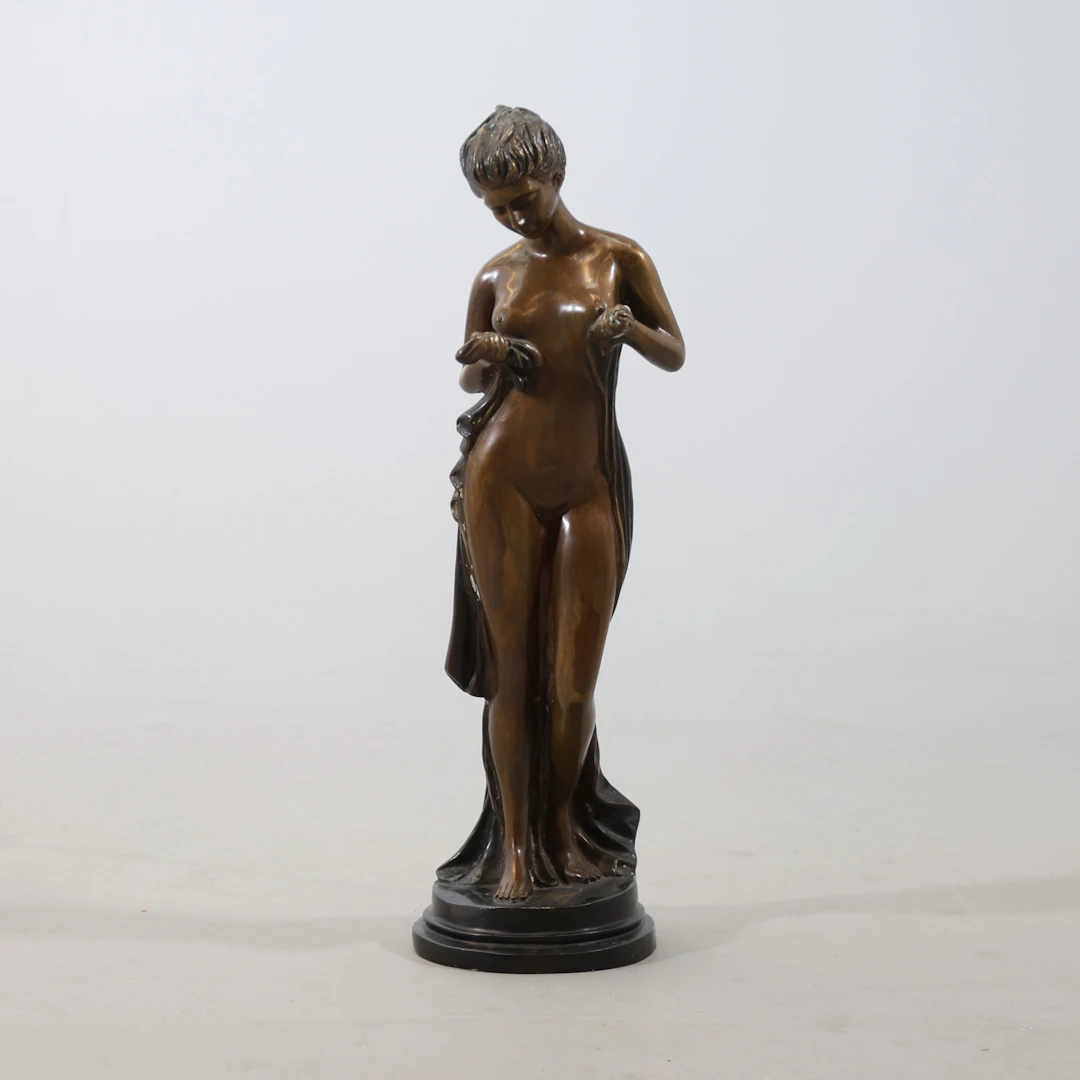OKÄND KONSTNÄR. skulptur, patinerad metall, 1900-tal.