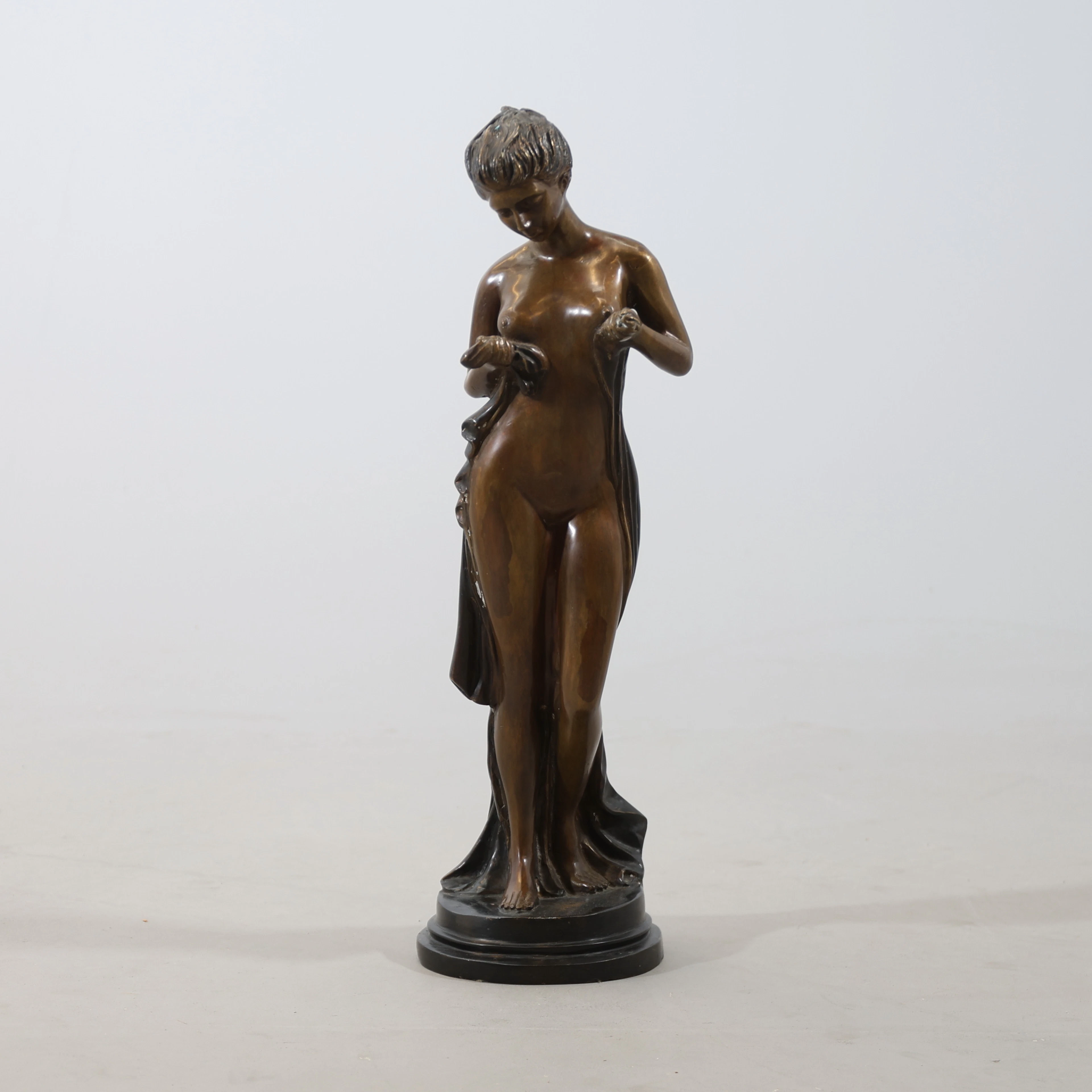 OKÄND KONSTNÄR. skulptur, patinerad metall, 1900-tal.