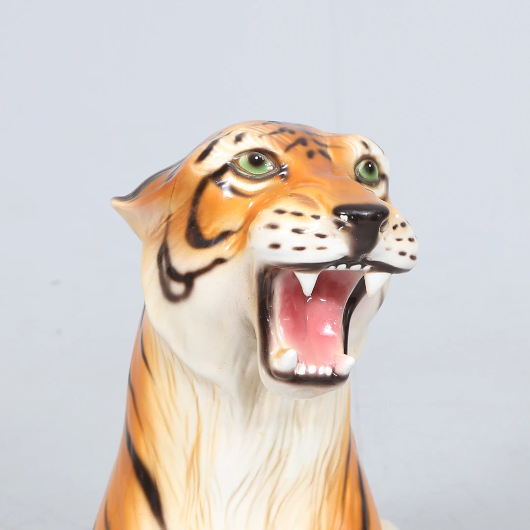 GOLVFIGUR, keramik, tiger.
