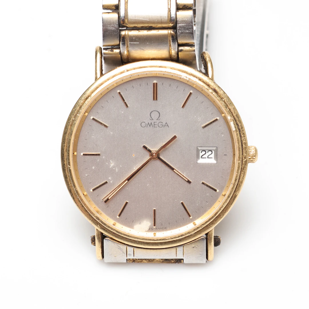 OMEGA, Seamaster, quartz, Jubilee, armbandsur, 32,5 mm, 18K guld.