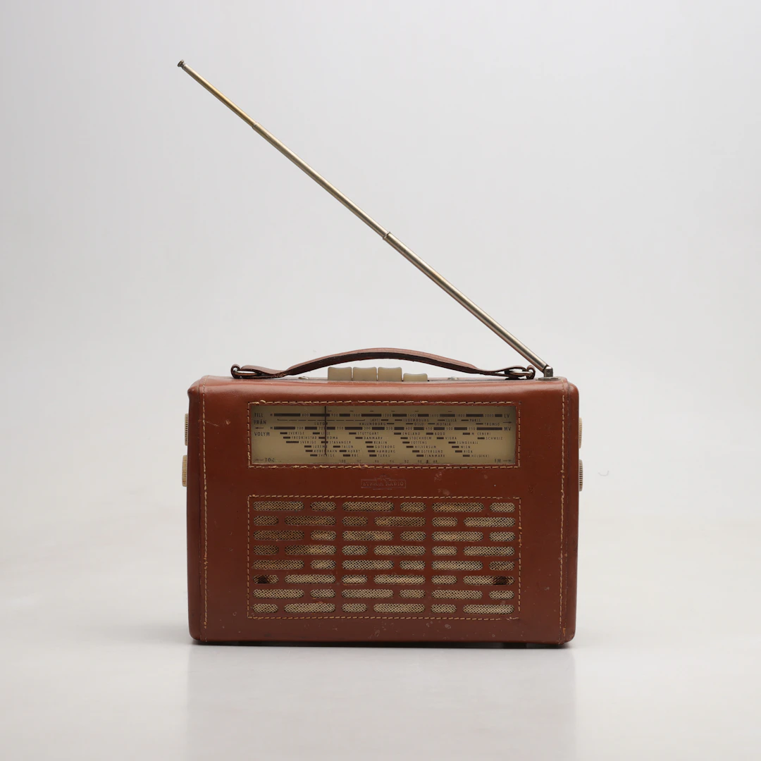 RADIO, skinn, Stella Radio, Sverige, 1950-tal.