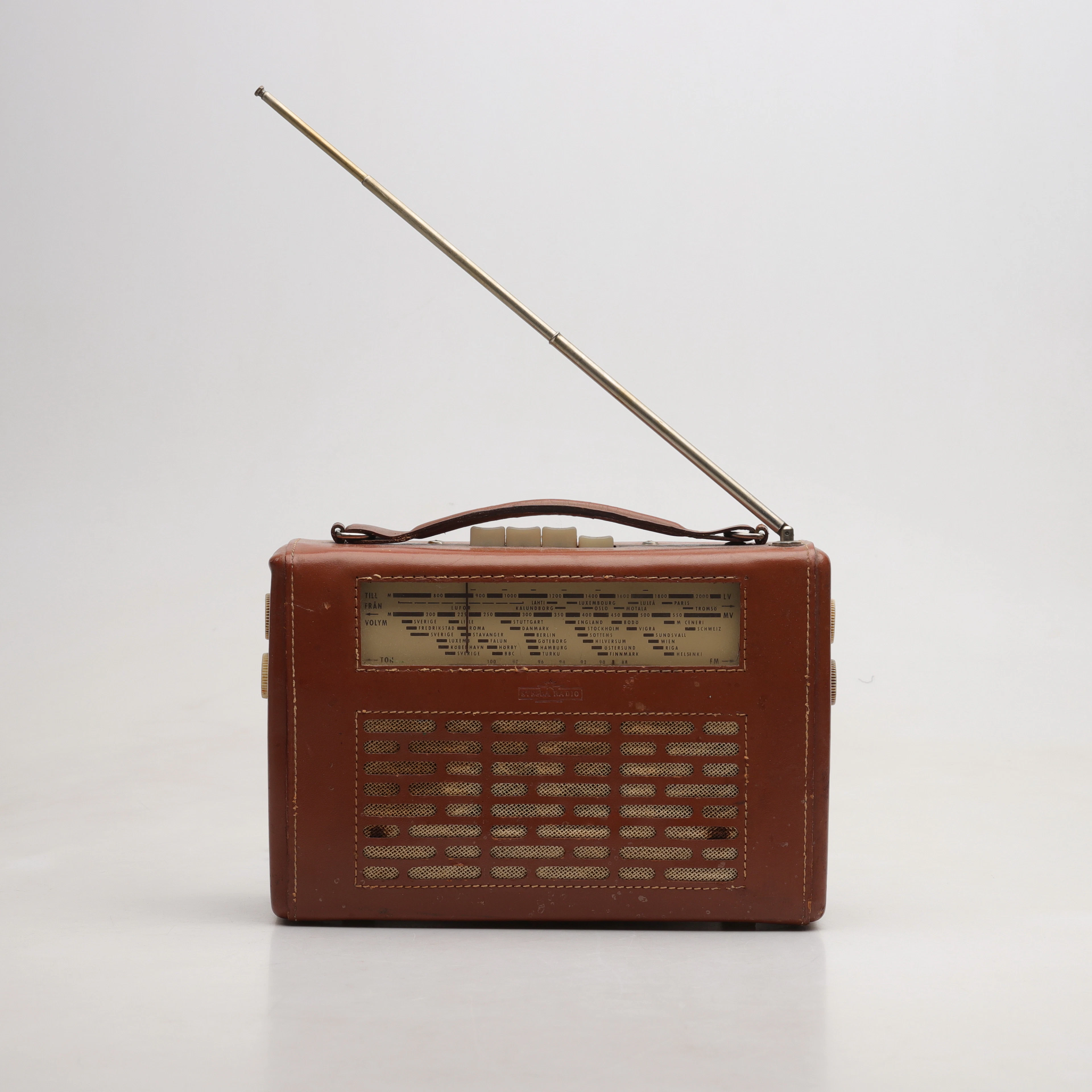 RADIO, skinn, Stella Radio, Sverige, 1950-tal.