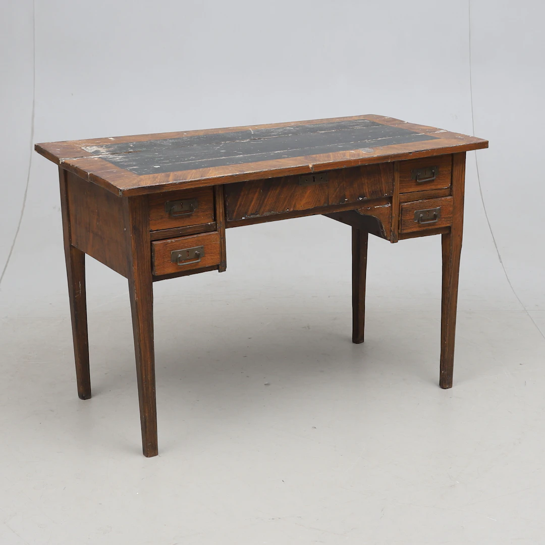 SKRIVBORD, bemålat trä, Jugend, omkring 1900.
