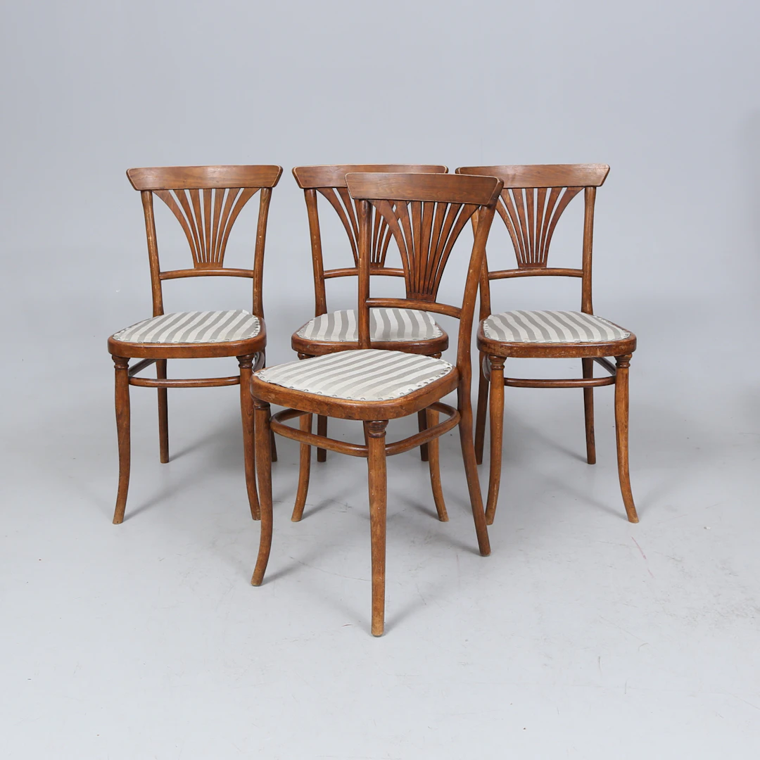 STOLAR, 4 st, Thonet, märkta.