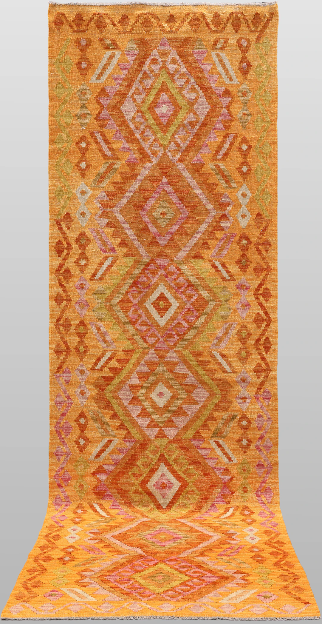 ORIENTMATTA. Kelim klassisk design, gallerimodell, 290 x 82 cm.