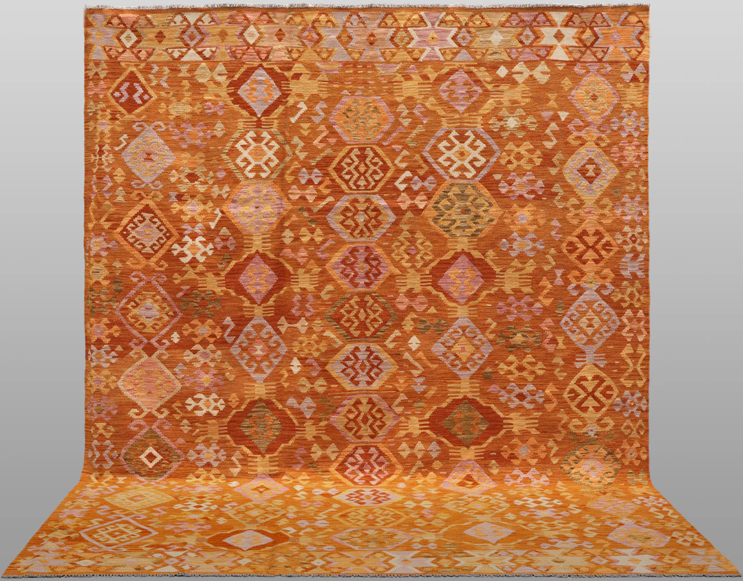 ORIENTMATTA. Kelim klassisk design, 301 x 253 cm.