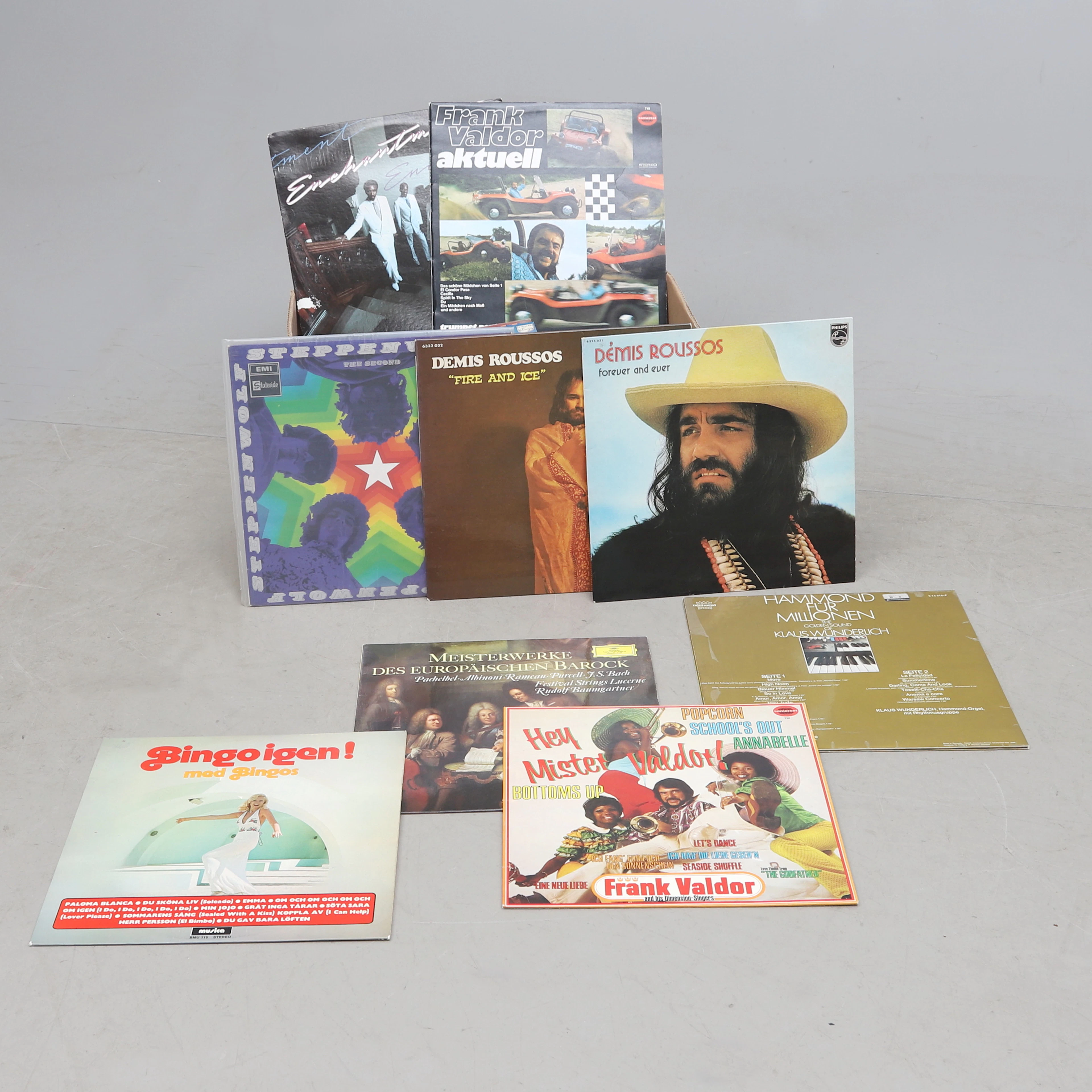 VINYLSKIVOR, LP, parti, blandade artister, bla Klas Wunderlich, Demis