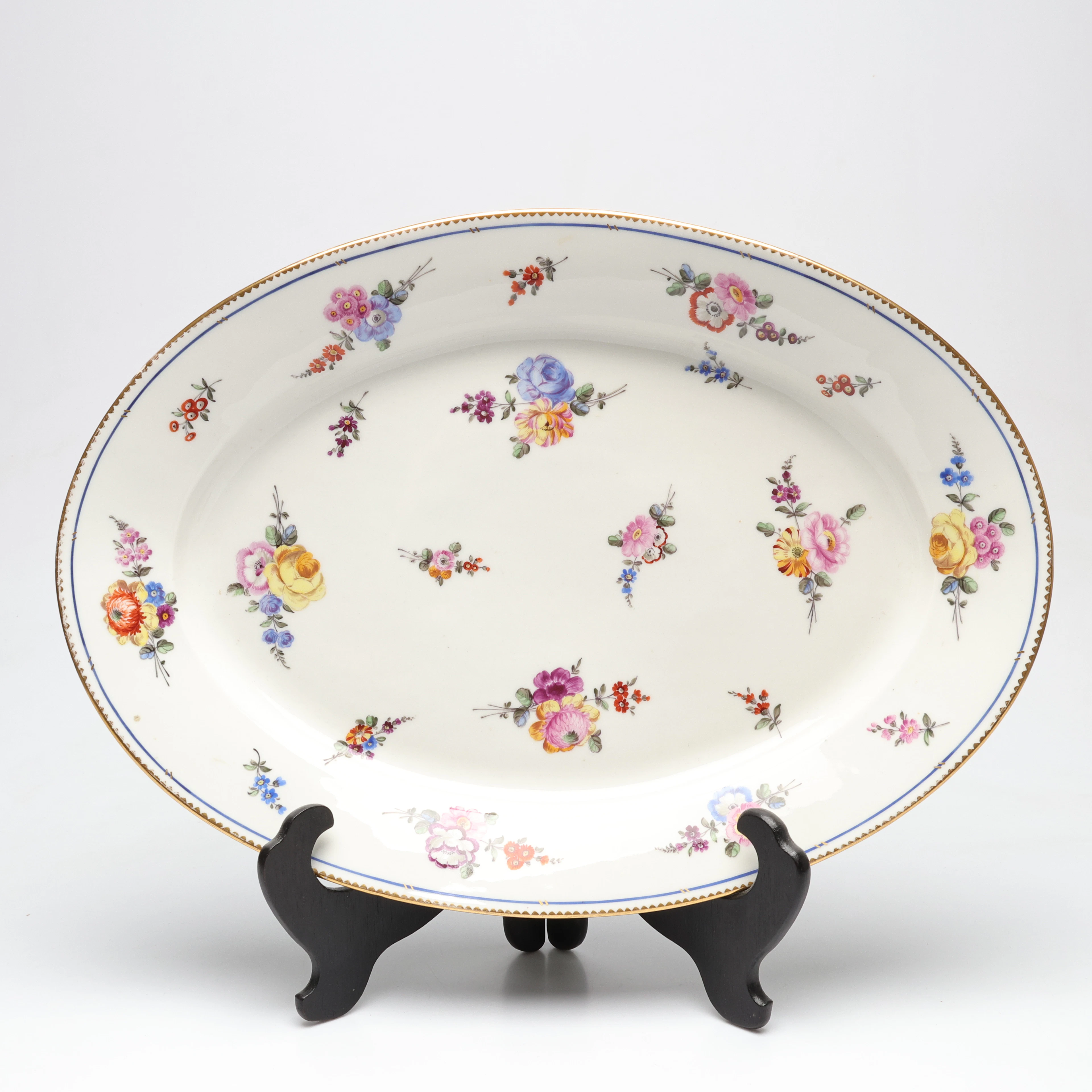 FAT, porslin, Sevres liknande stämpel, 1800 tal.