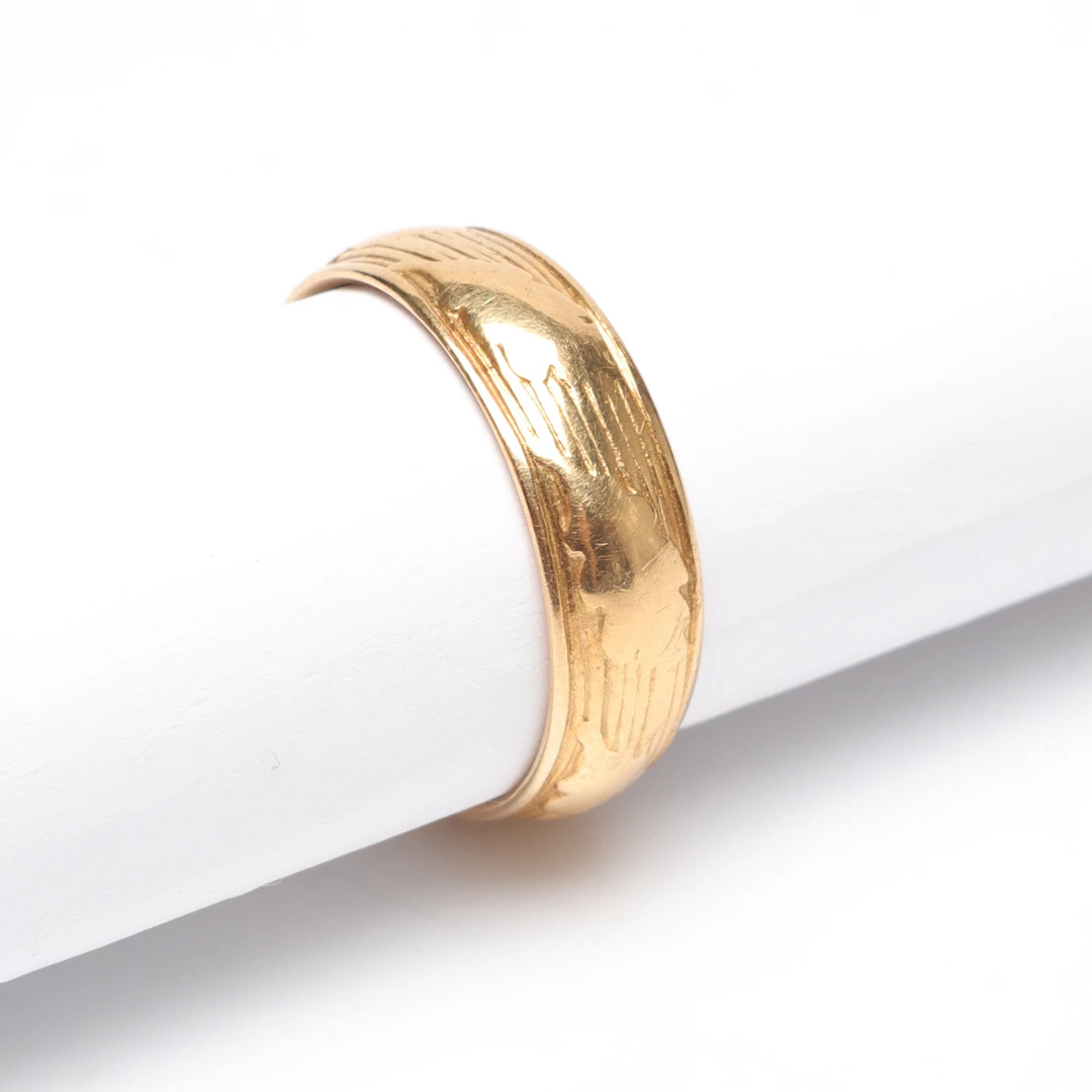 RING, 18K guld, vikt ca 6.5gram.
