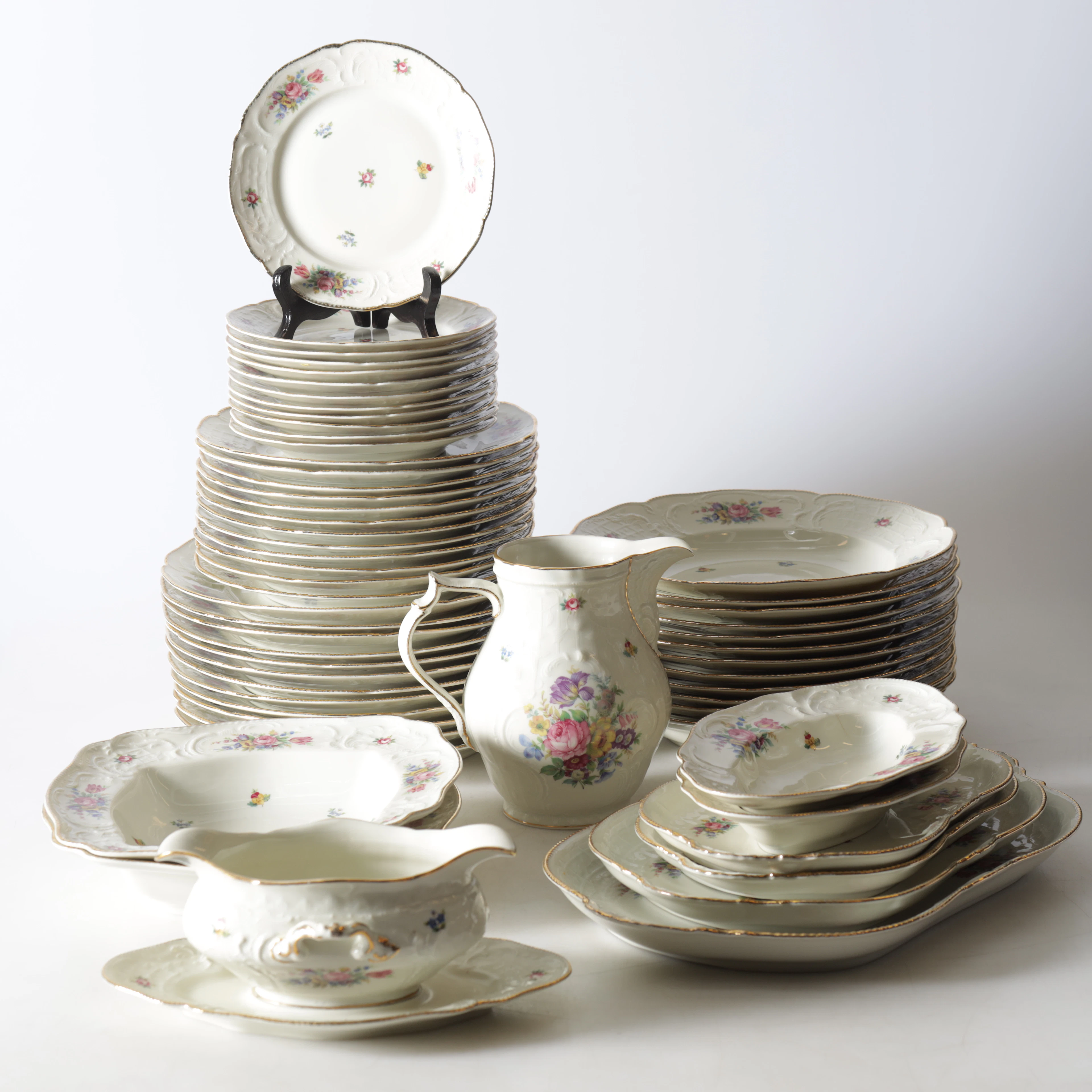 SERVIS, 58 delar, porslin, "Sanssouci", Rosenthal.