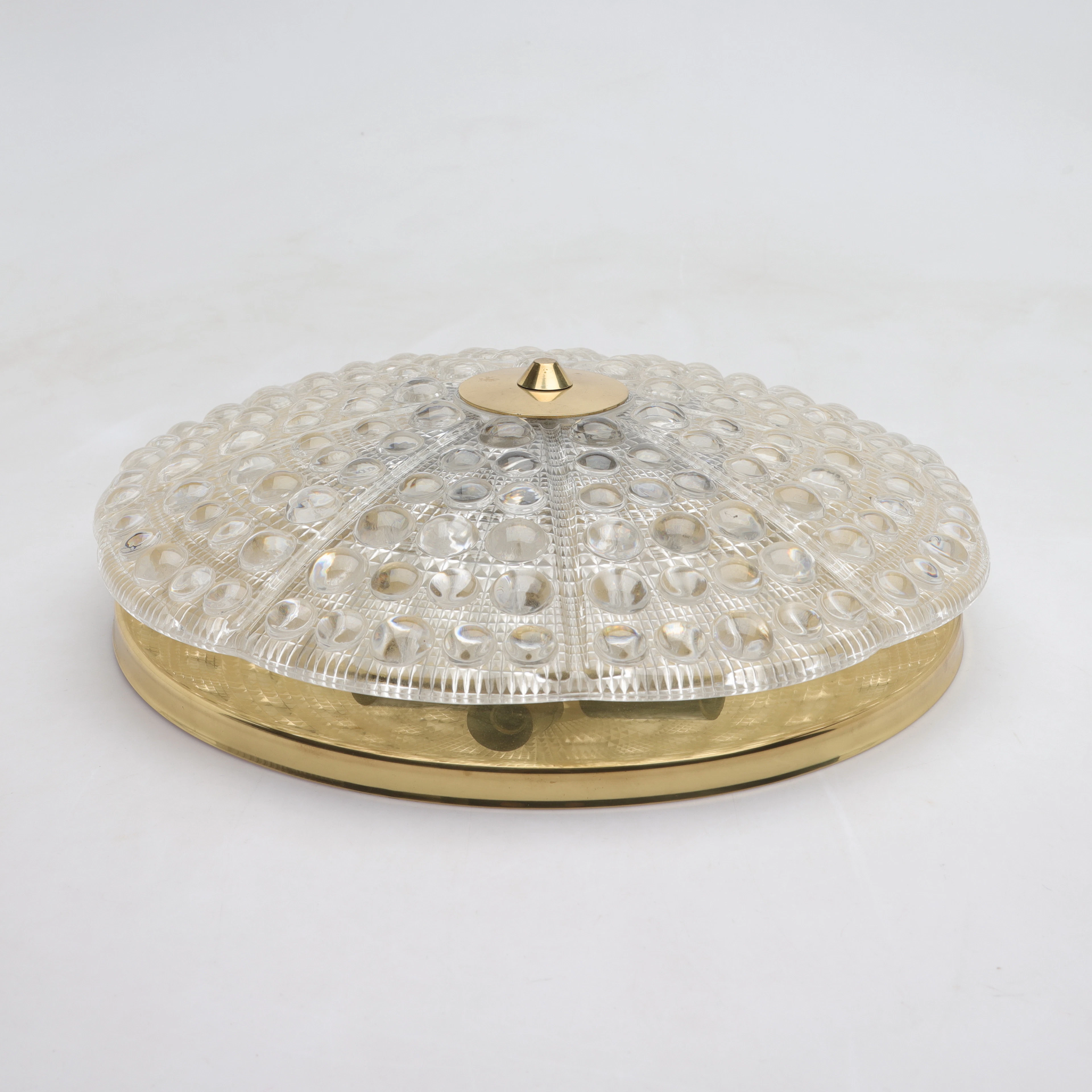 CARL FAGERLUND. taklampa, glas/mässing, modell 1785/111, Orrefors/Nya