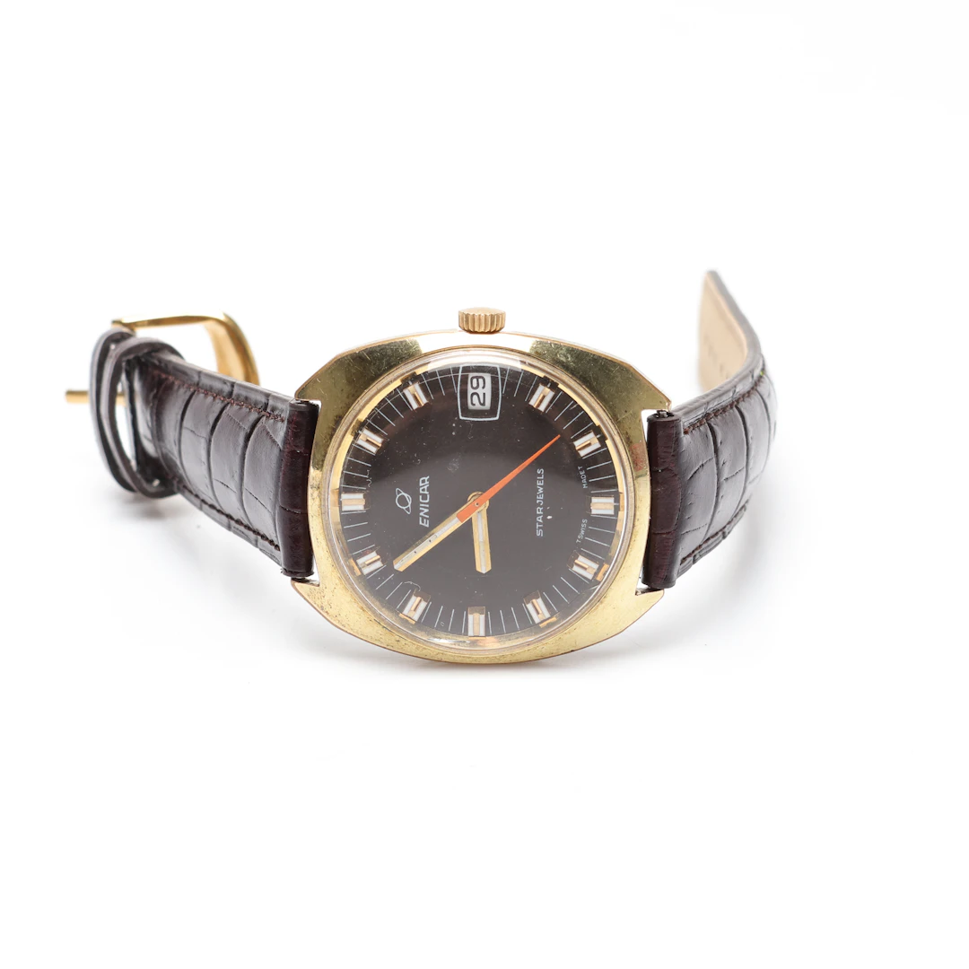 ARMBANDSUR, manuell, "Ocean Pearl", 34mm, Enicar, 1970-tal.