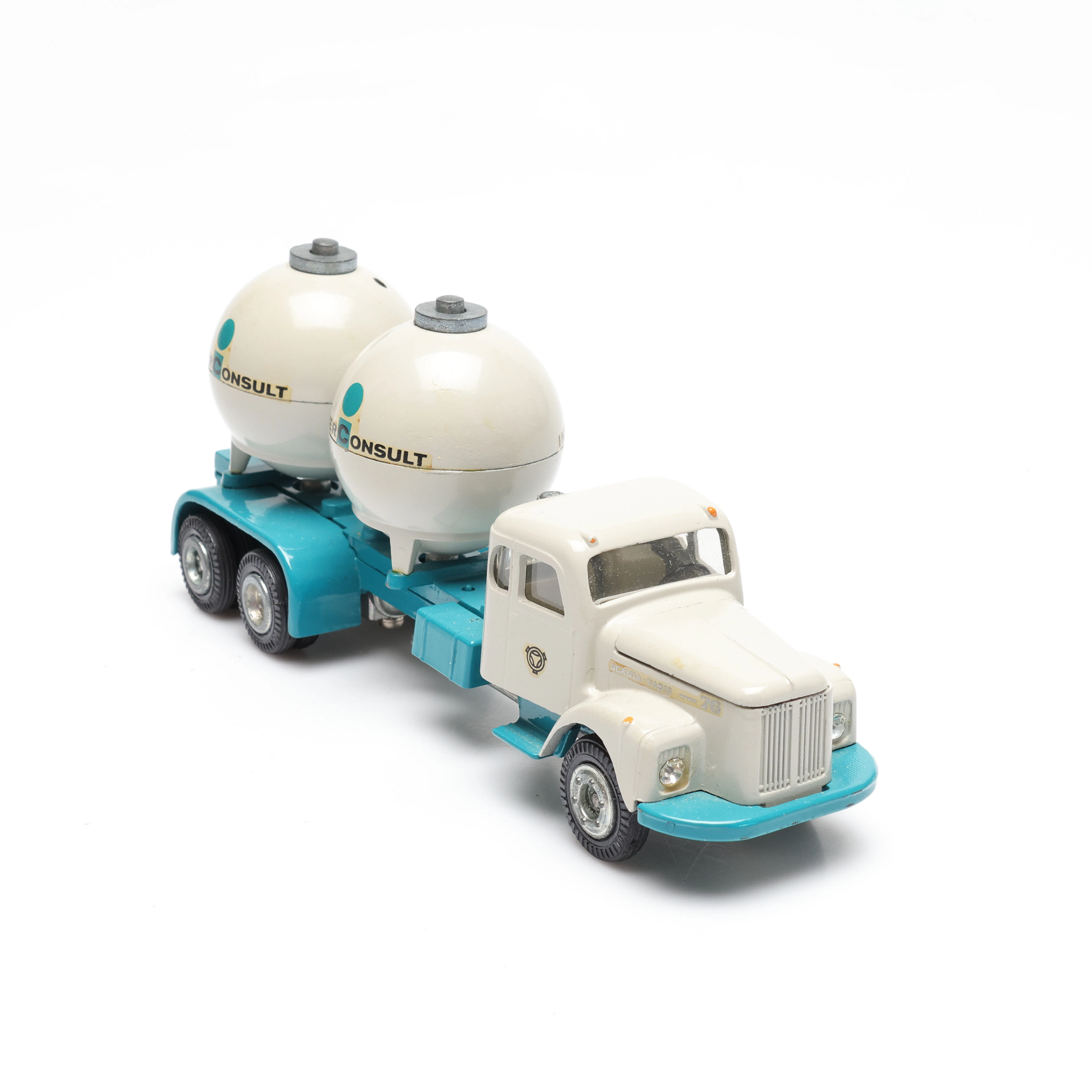 TEKNO, Scania Vabis Cementbil 76, nr 453, "Inter Consult", originalkartong