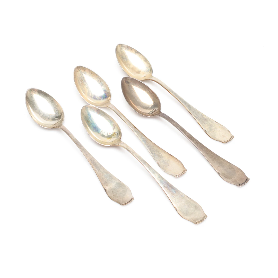 SKEDAR, 5 st, silver, vikt ca 37 gram.