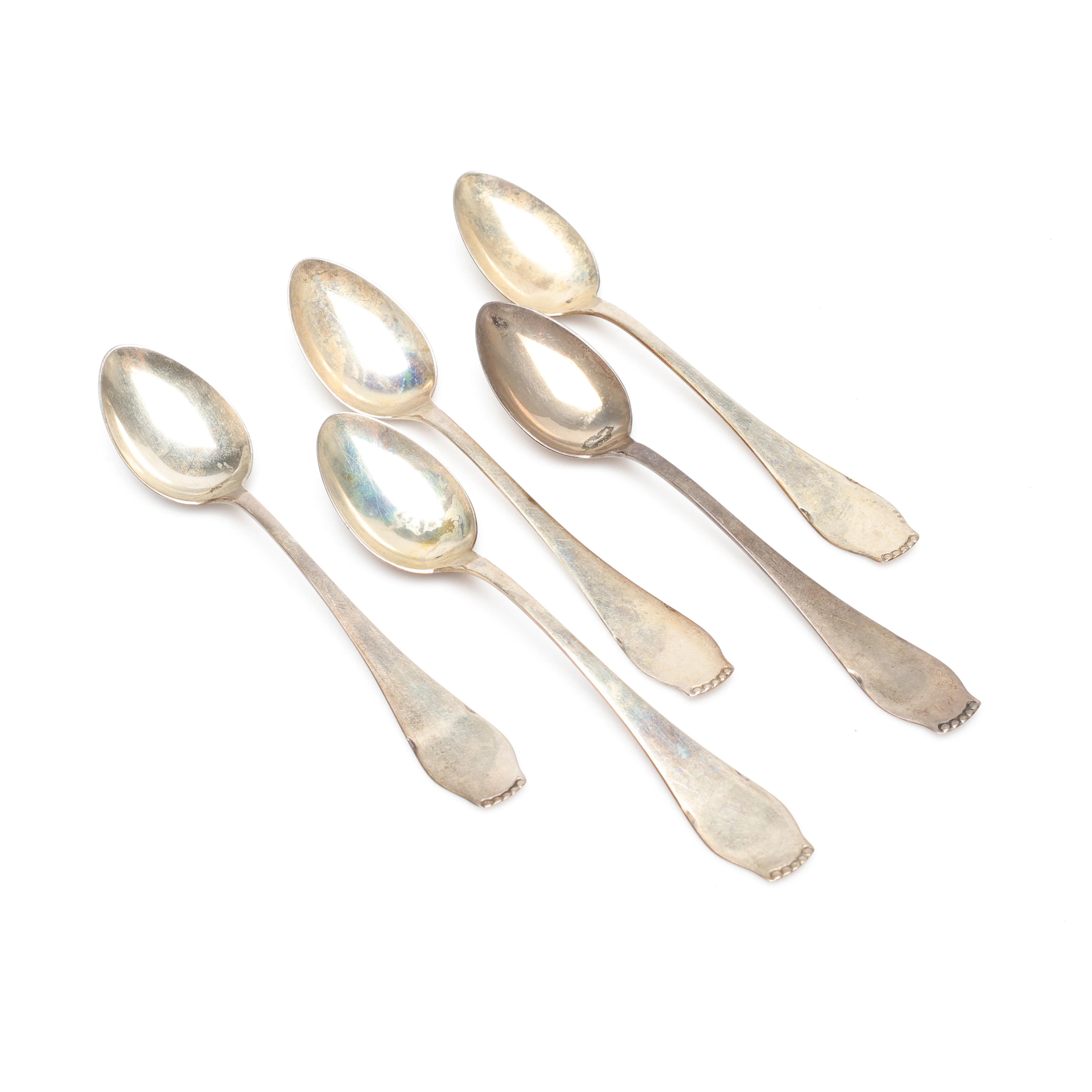 SKEDAR, 5 st, silver, vikt ca 37 gram.