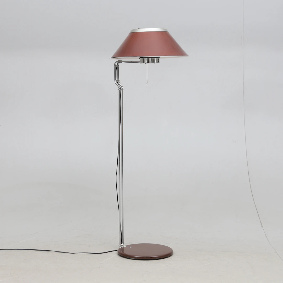 PER SUNDSTEDT. Golvlampa, plast och metall,Ateljé Lyktan, Åhus.