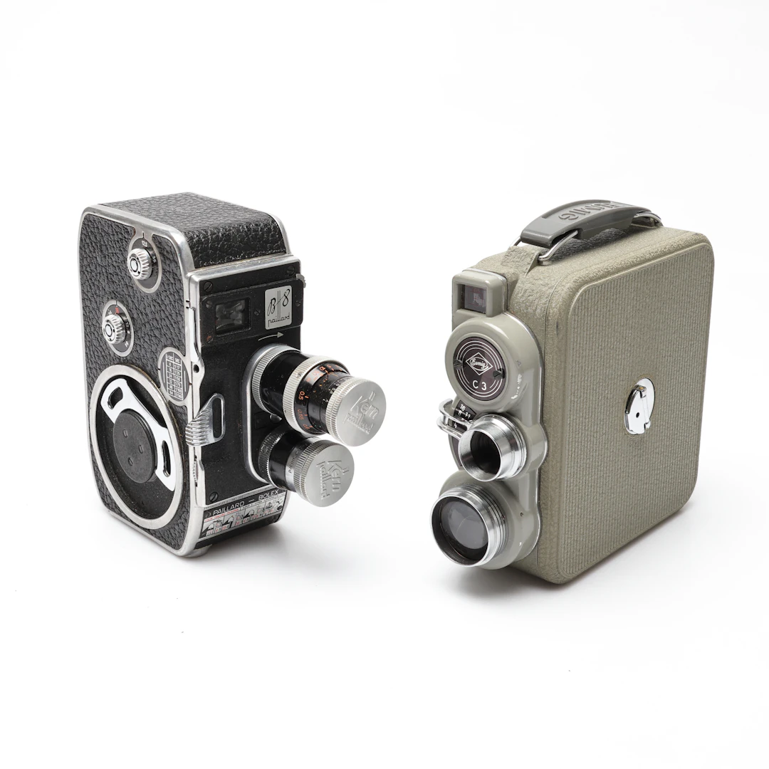 FILMKAMEROR, 2st, Bolex Kern Paillard samt Eumig C3.