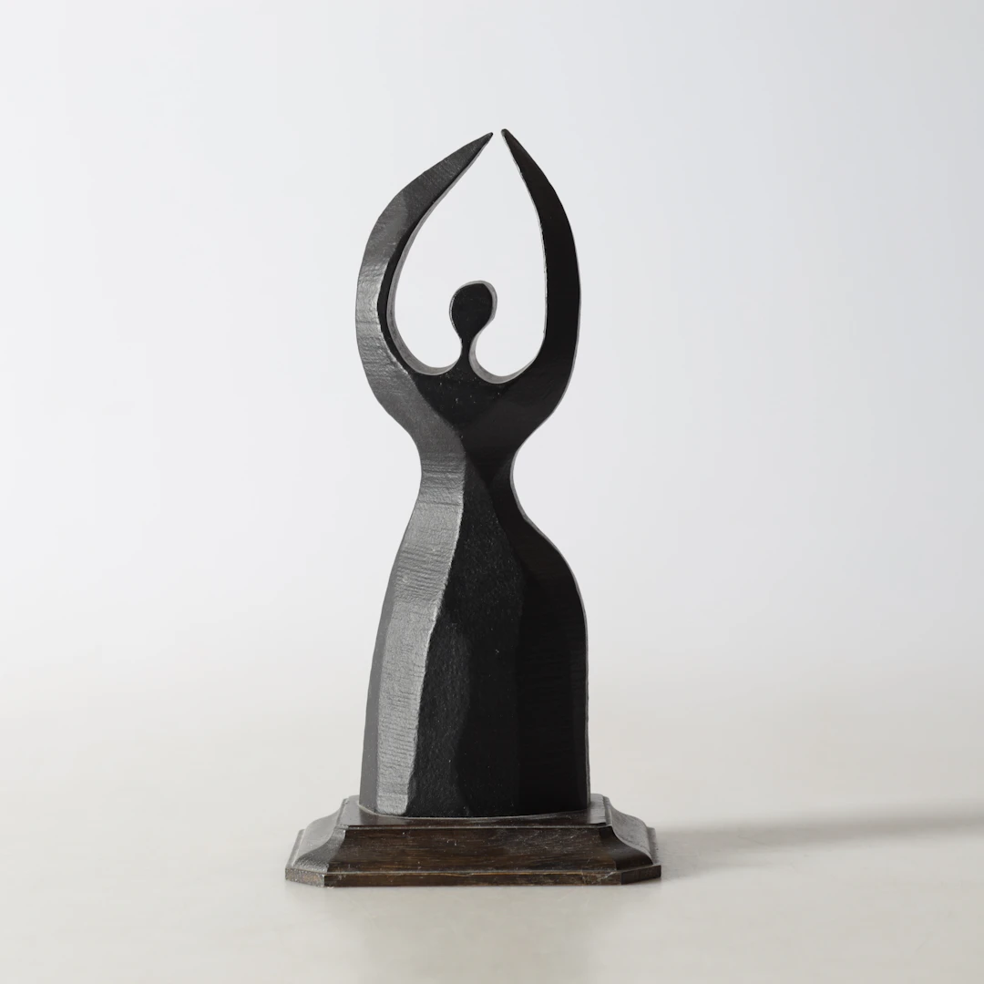 GUNNAR KANEVAD. Skulptur, gjutjärn, Gunnar Kanevad, 1976.