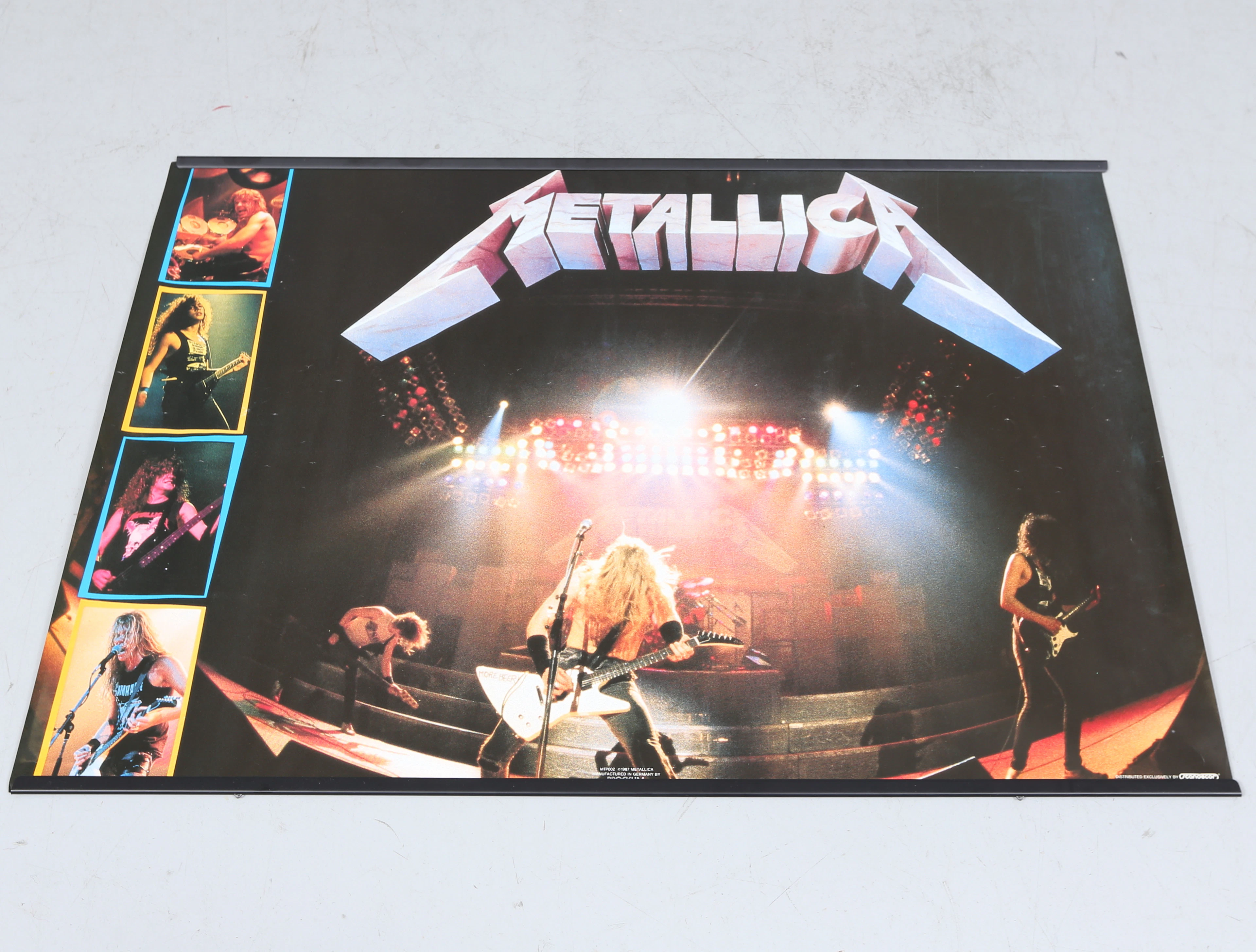 METALLICA, plansch, vintage, Brockum, Scandecor, Tyskland, 1987.