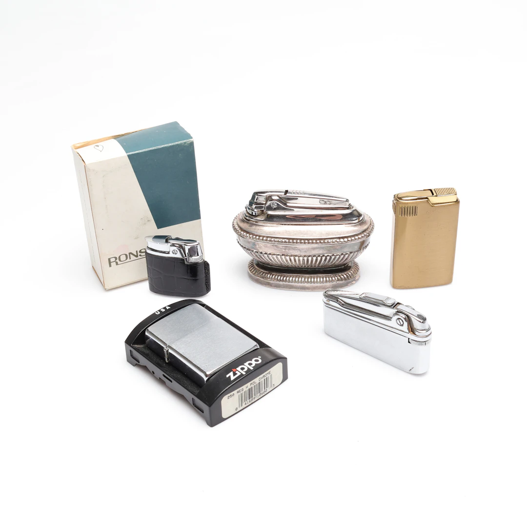 TÄNDARE, 5 stycken, bla Ronson, Zippo.