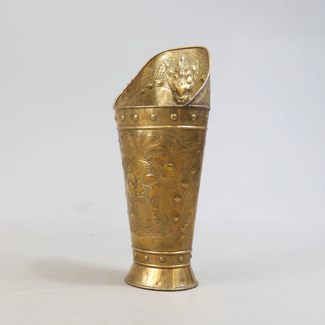 PARAPLYSTÄLL, mässing, 1800-tal.
