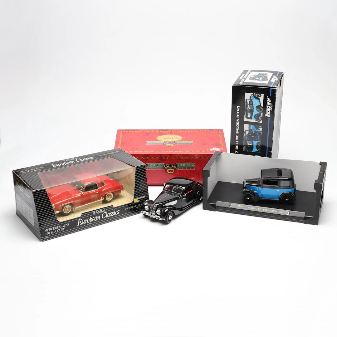 MODELLBILAR, 3 st, Die-cast, skala 1:18.