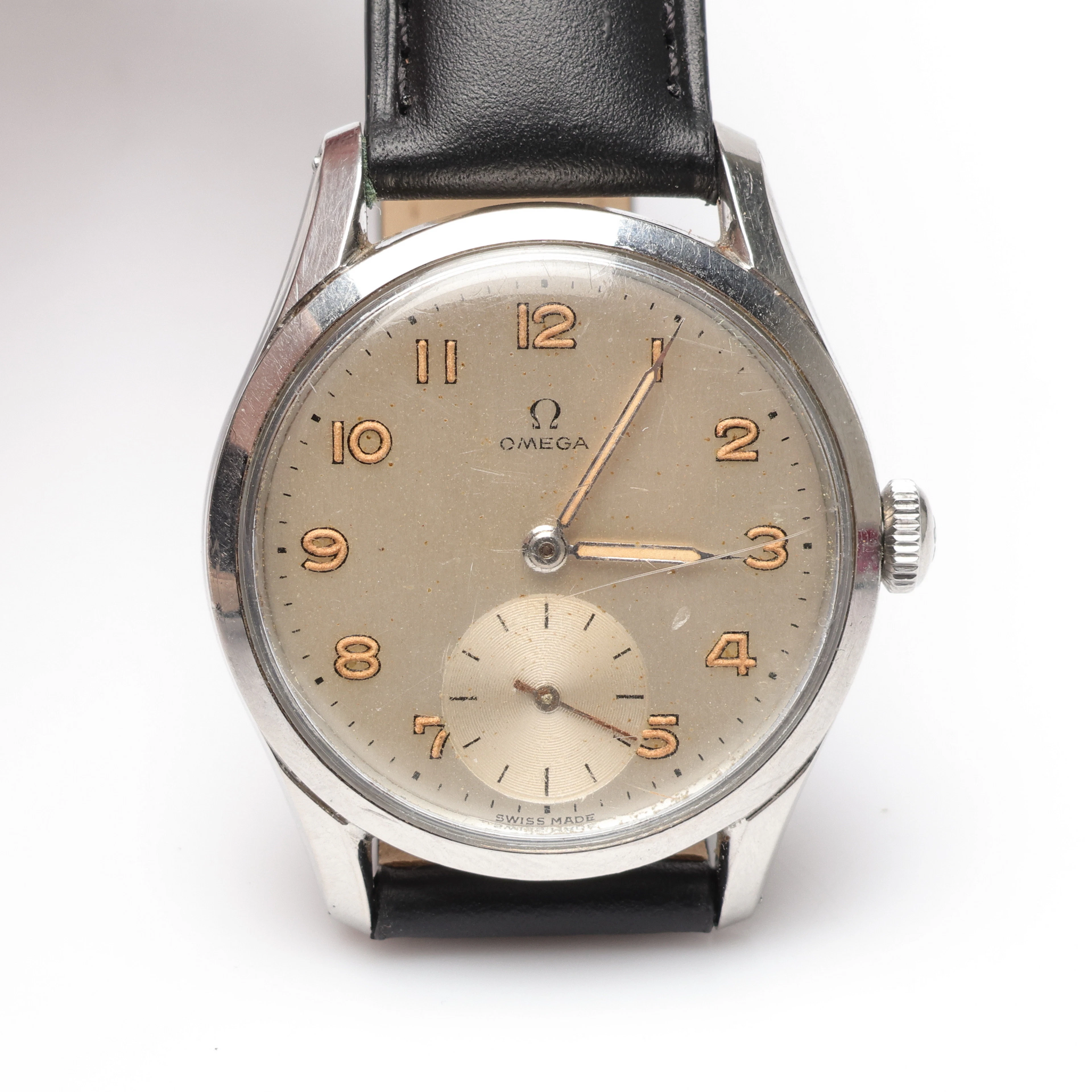 OMEGA, Seamaster, 35 mm, manuell, plexiglas, ca 1950.