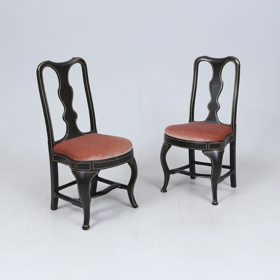 STOLAR, 1 par, rokoko, 1700/1800-tal.