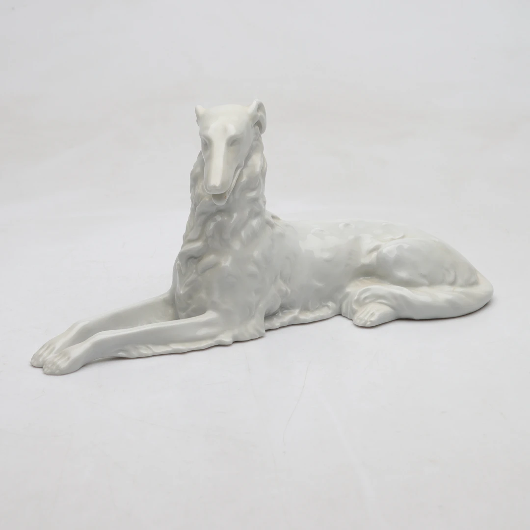 FIGURIN, Porslin, Borzoi/ Rysk Vinthund, Herend.