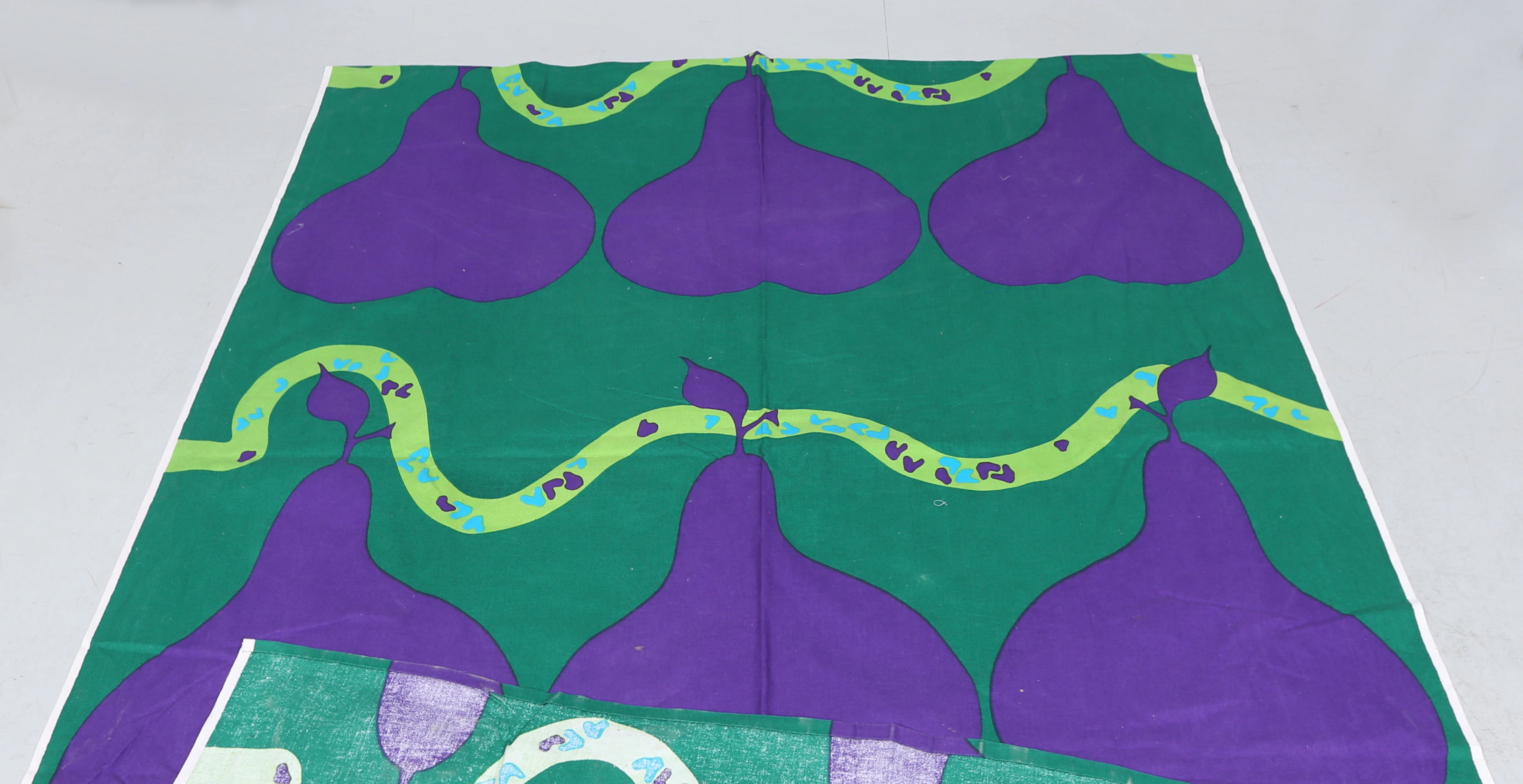 SVEN FRISTEDT. textil, päron, 1960/70-tal.
