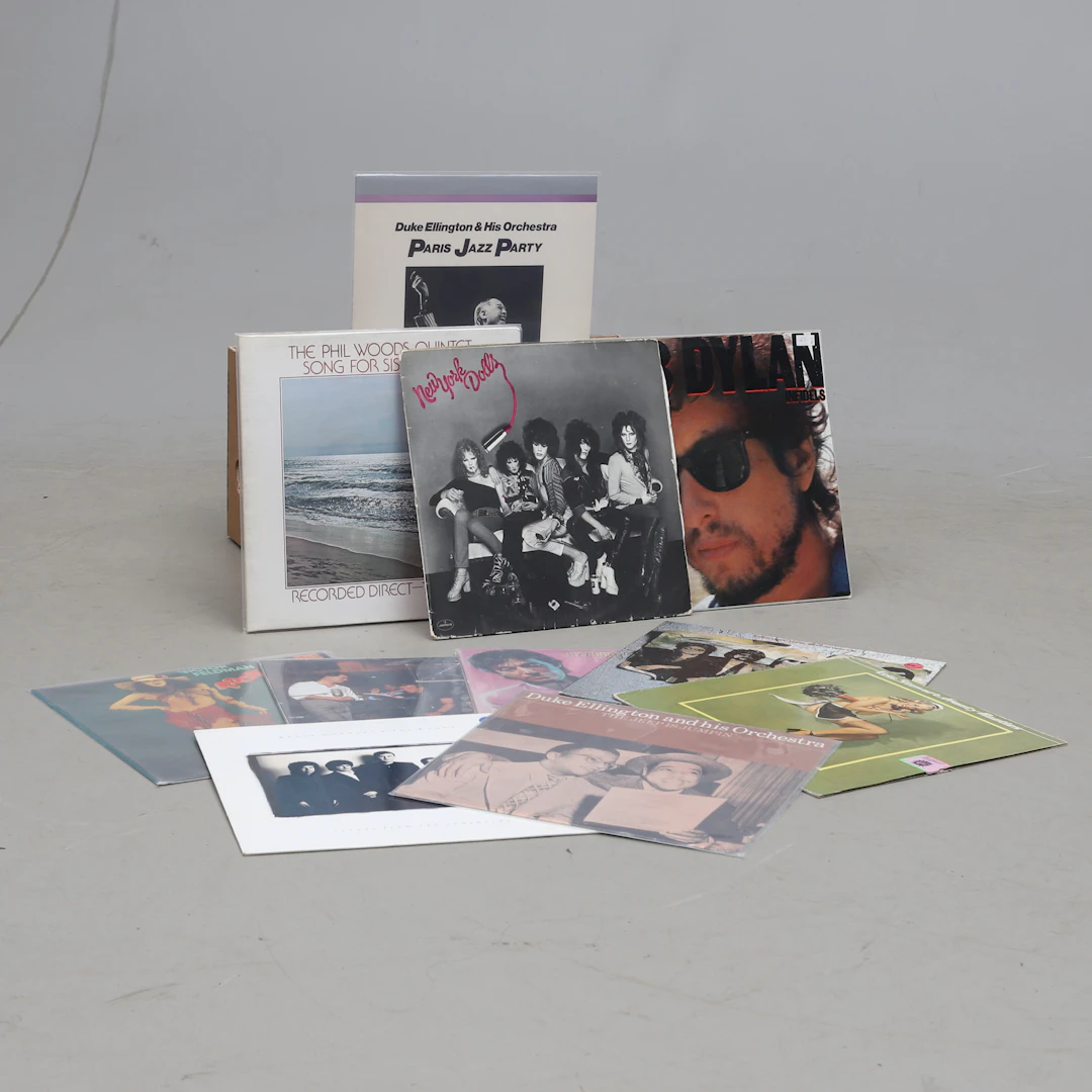 VINYLSKIVOR, LP parti, blandade artister, bla Bob Dylan, Nazareth